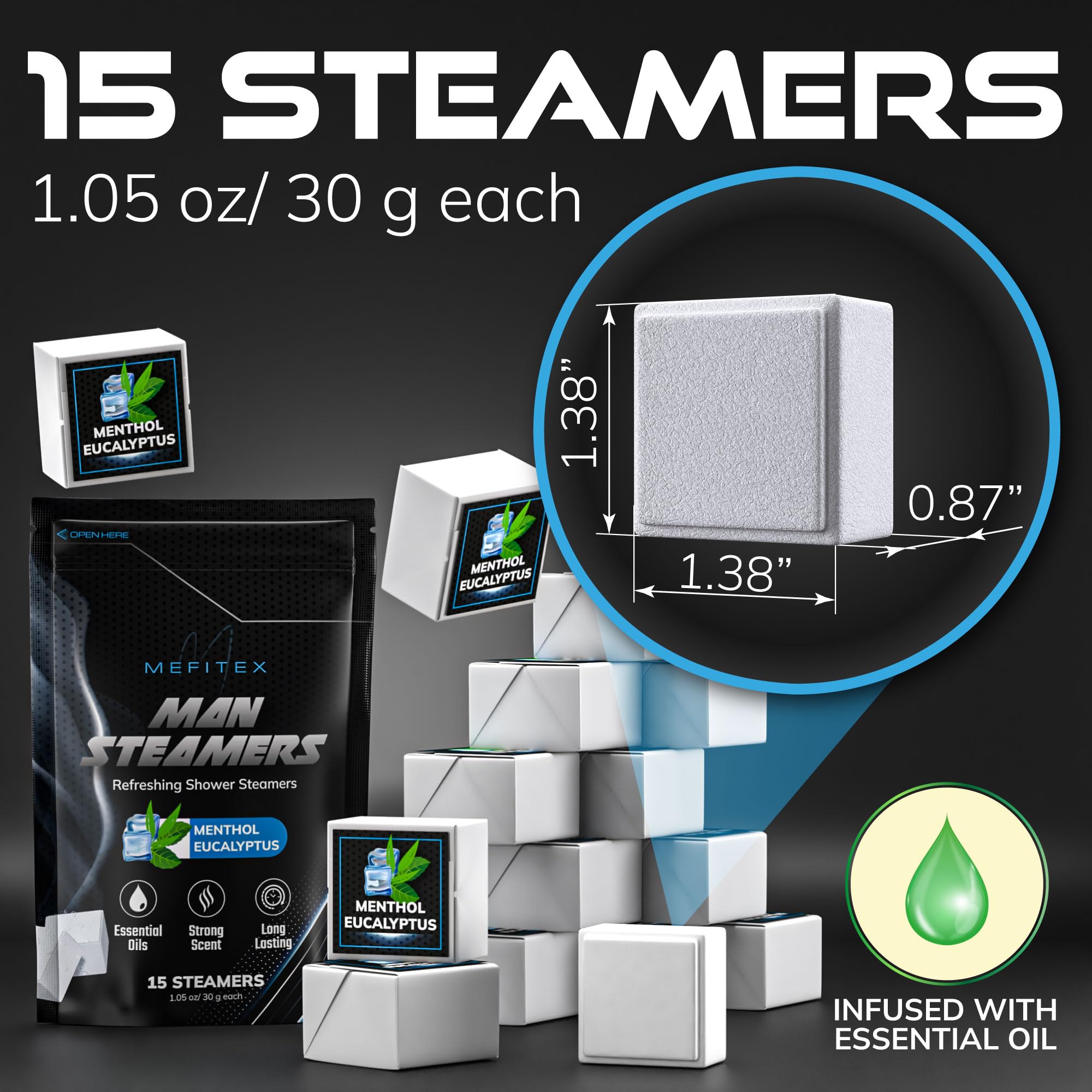 Shower Steamers with Essential Oils for Aromatherapy