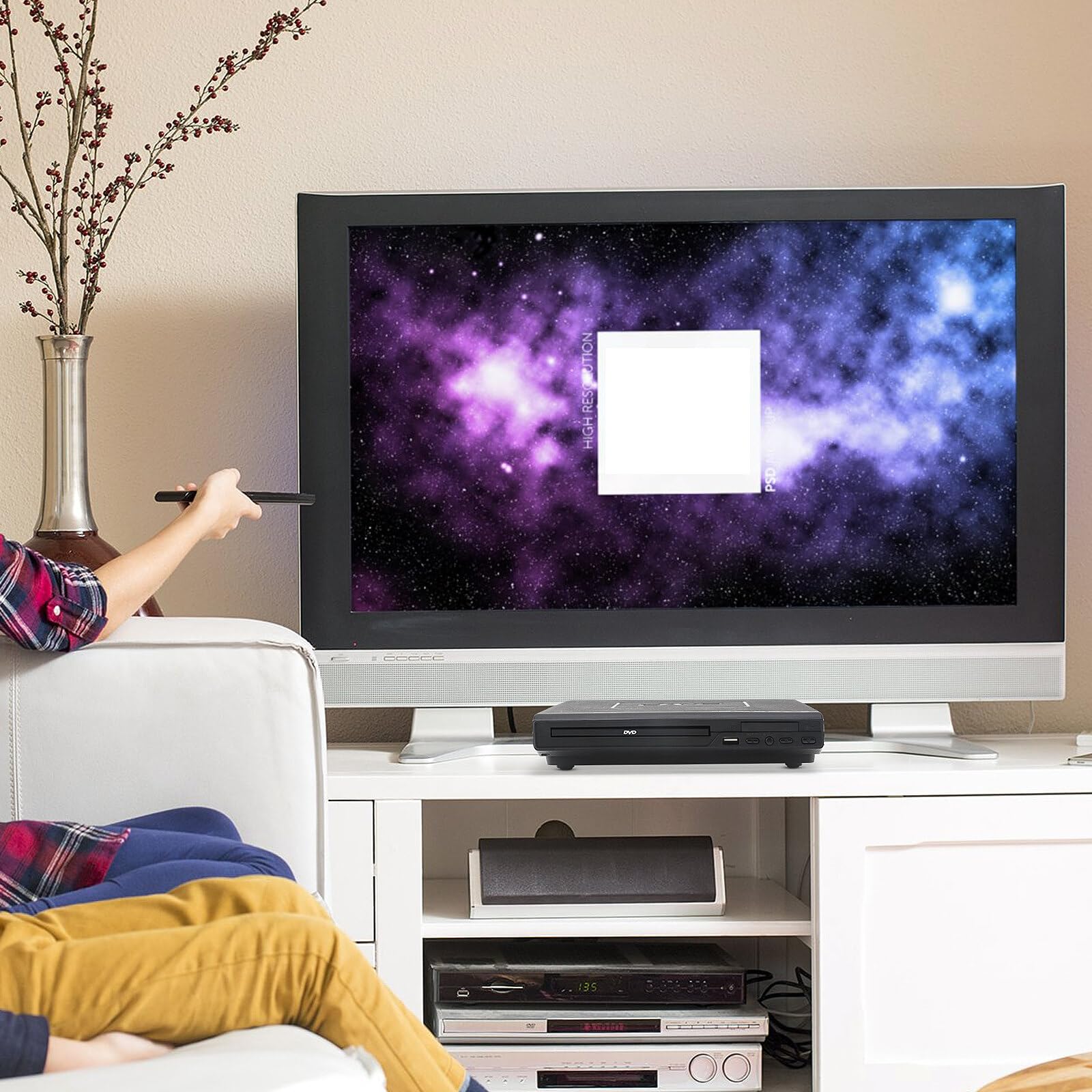 Lettore DVD per TV con USB, uscita AV e telecomando