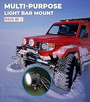 Vista 8 de VAZESWIN Soporte de Barra de Luz para UTV, Soporte de Montaje de LED de Aleación de Aluminio Resistente, Abrazadera de Barra Antivuelco UTV