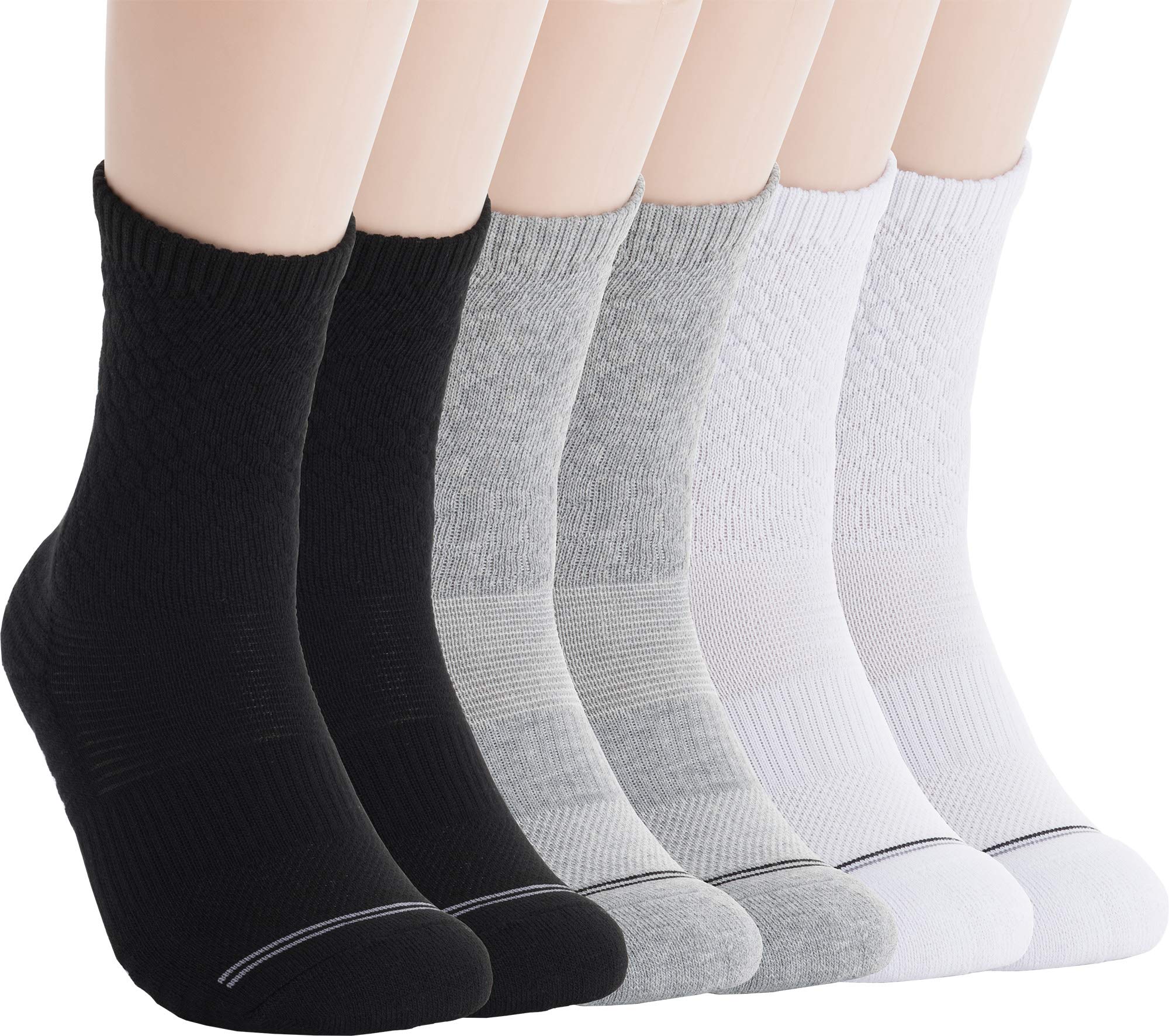 Pro Mountain Rib Cushion Crew Ankle Comfy neck TC Cotton Athletic Sports Socks
