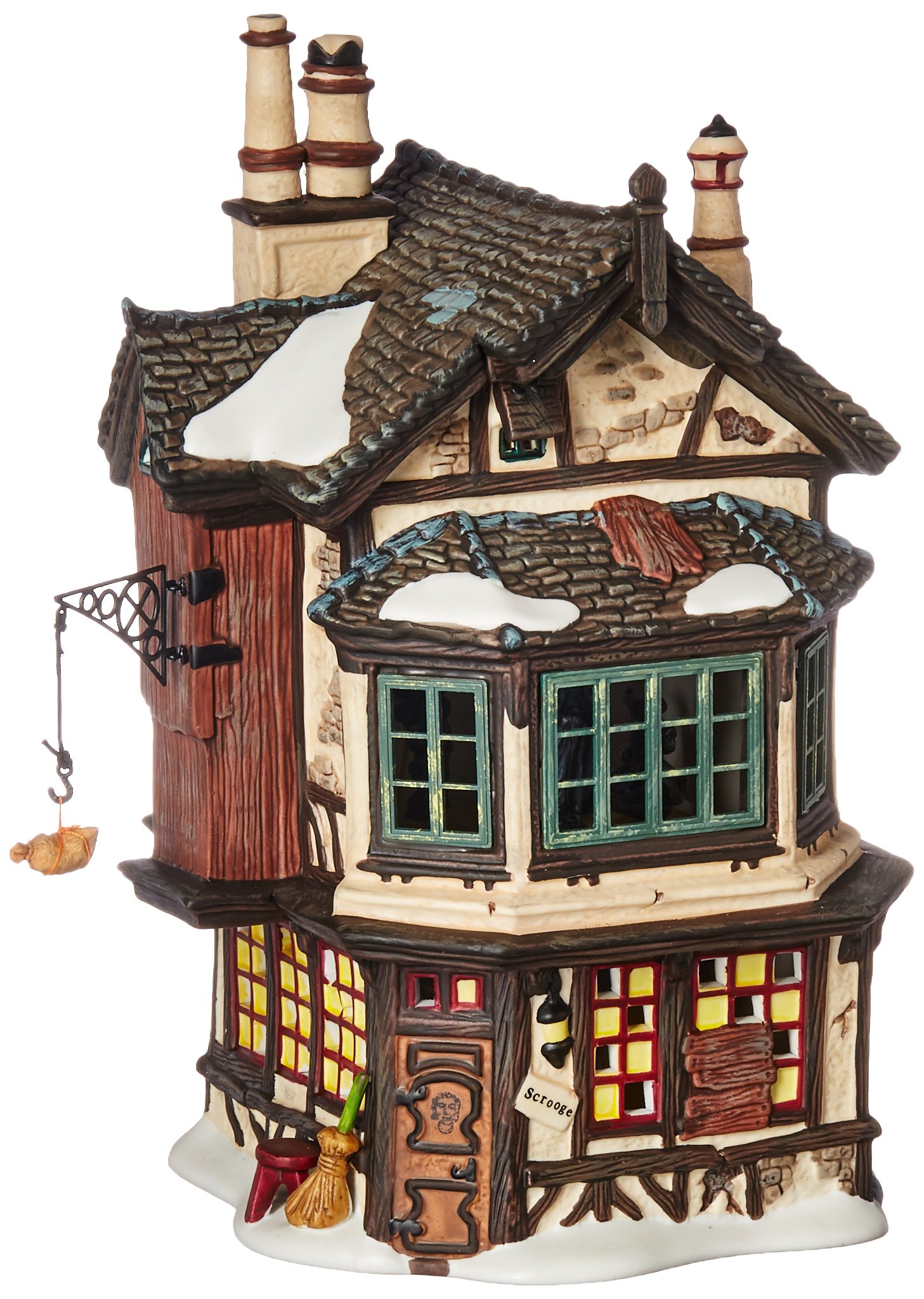 Department 56 White Dickens Village Ebenezer Scrooge's House By