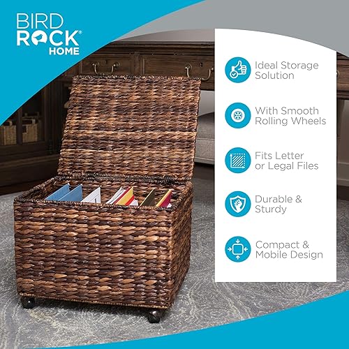 Vista 3 de Gabinete deslizante para archivos de BirdRock Home