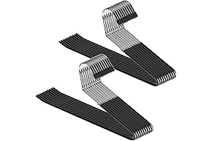 Zober Pants Hangers Non Slip - 20 Pack Open Ended Women's Pants...