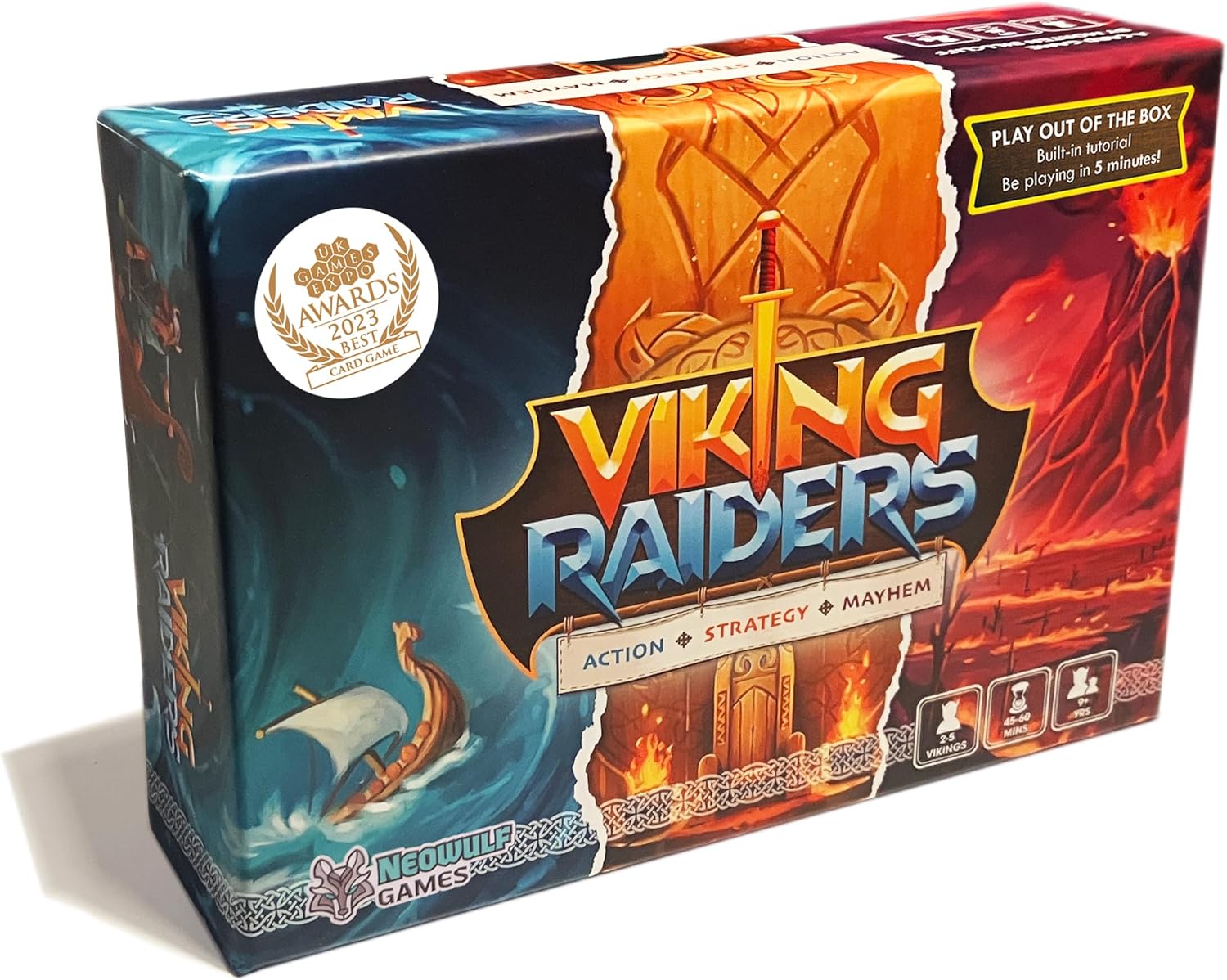 Strategy Card Game for 2–5 Players | Fast-Paced Family & Party Game Ages 9+ | Award-Winning Viking Card Game with 198 Cards | Easy to Learn for Game Nights & Holidays