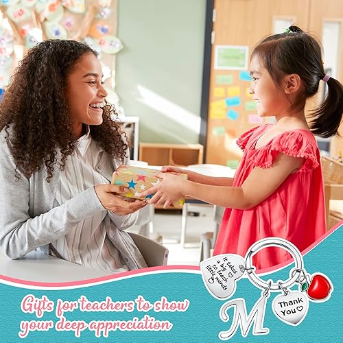 Miniatura 6 de MTLEE 2 piezas de regalo de agradecimiento para profesores de Navidad, kit de regalo para profesores, bolsa de maquillaje, bolsa de cosméticos,