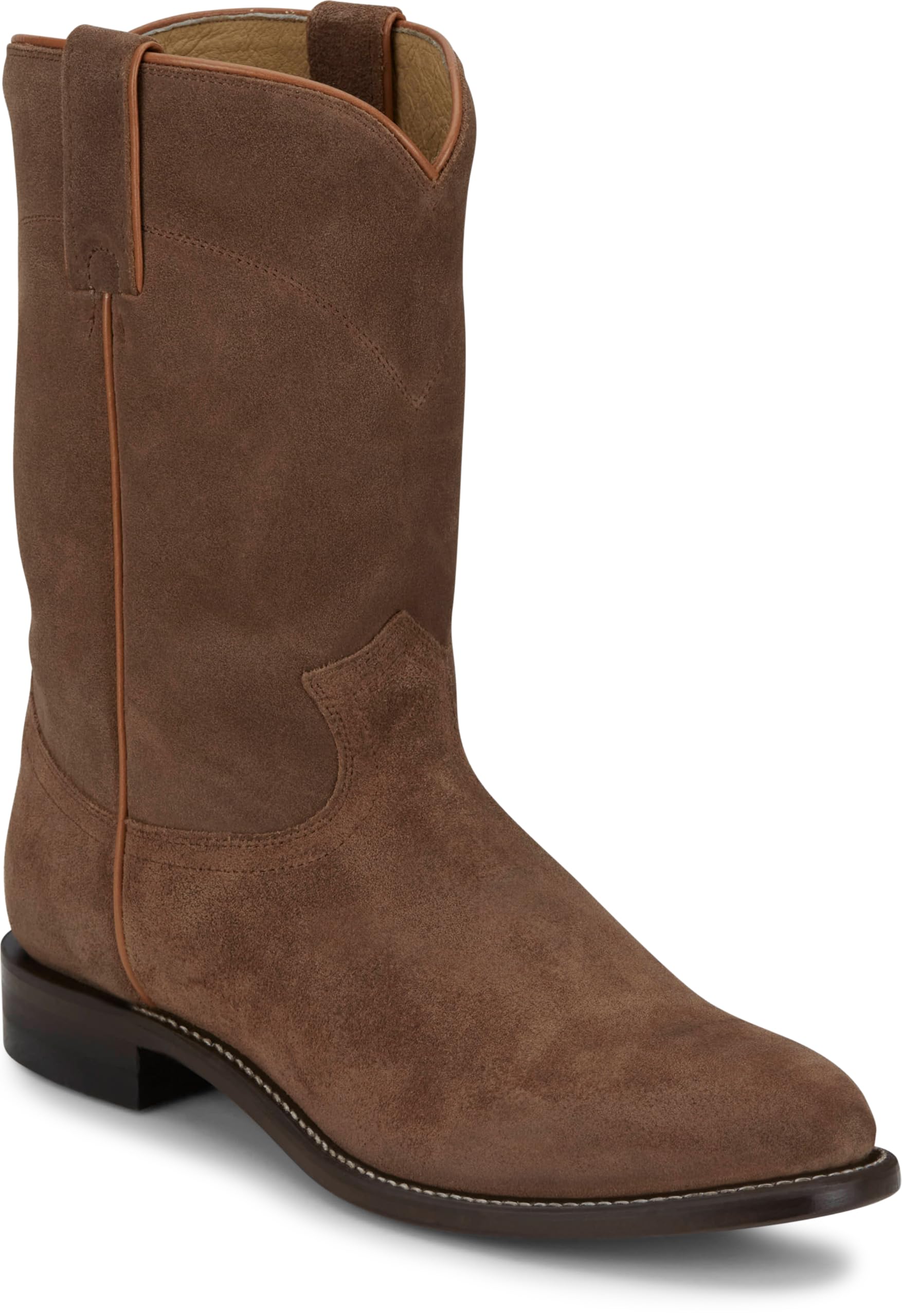 Justin Wes 10" Suede Roper Men's Western Boots - Durable Style Footwear for Everyday Comfort and Classic Ranch Look