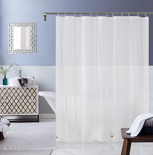 Dainty Home Forro de cortina de ducha impermeable y resistente, forro de cortina de ducha pesado y lavable, forro de ducha grueso para familias