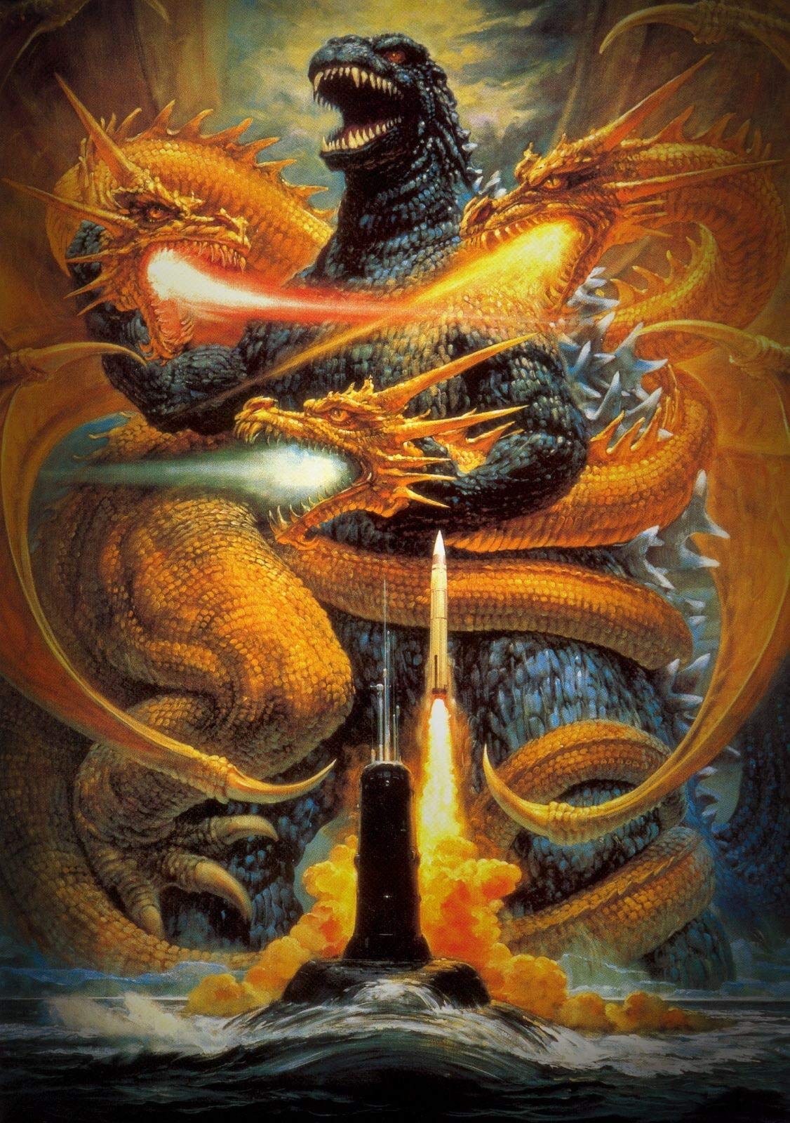 Amazon.com: Póster de Godzilla vs. King Ghidorah 72586 1991
