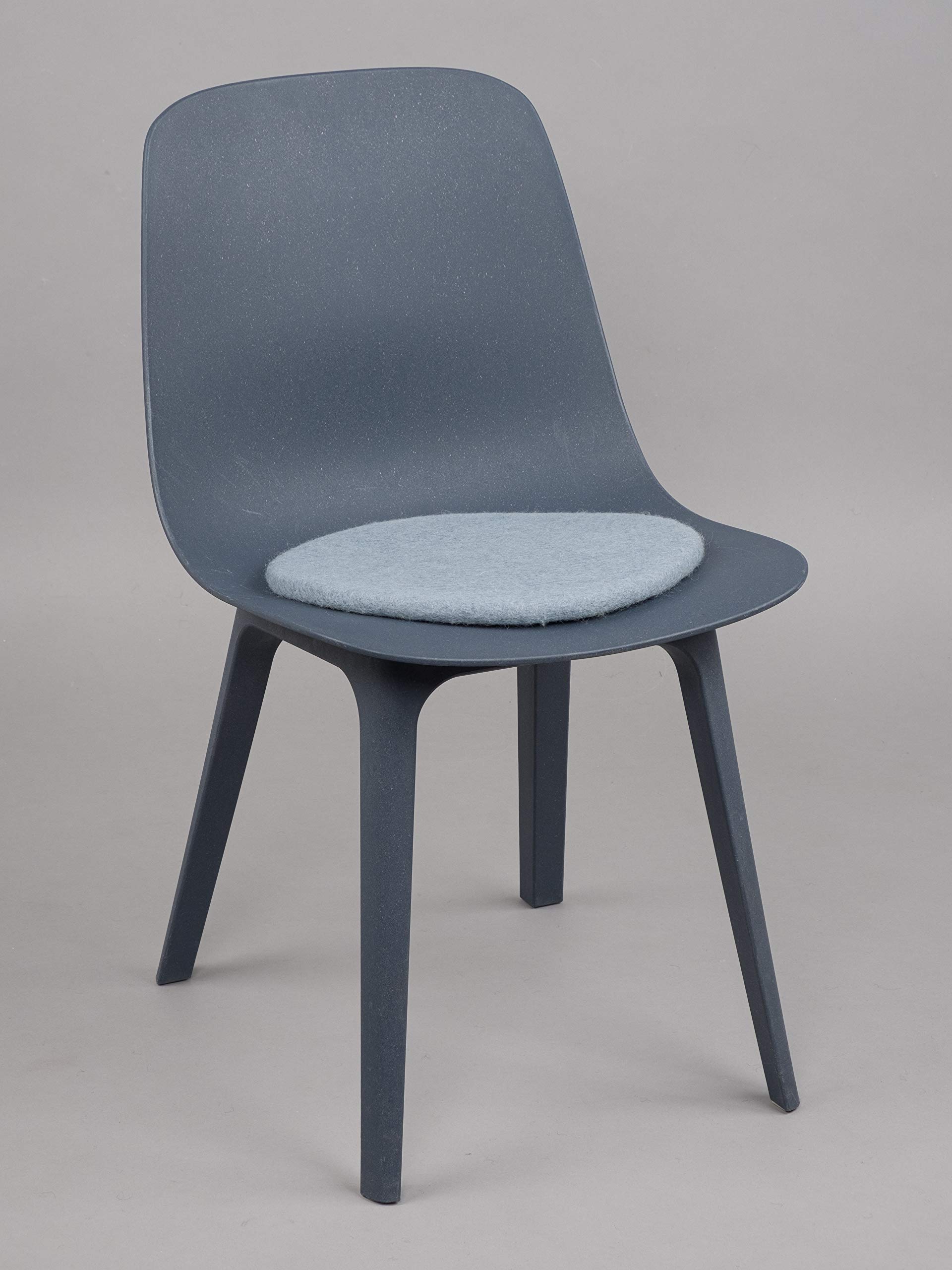 Coprisedile In Feltro MiaF Myfelt - Colore Azzurro, Diametro 36 Cm, Morbido, Impermeabile, Fatto A Mano In Lana Sostenibile - 5