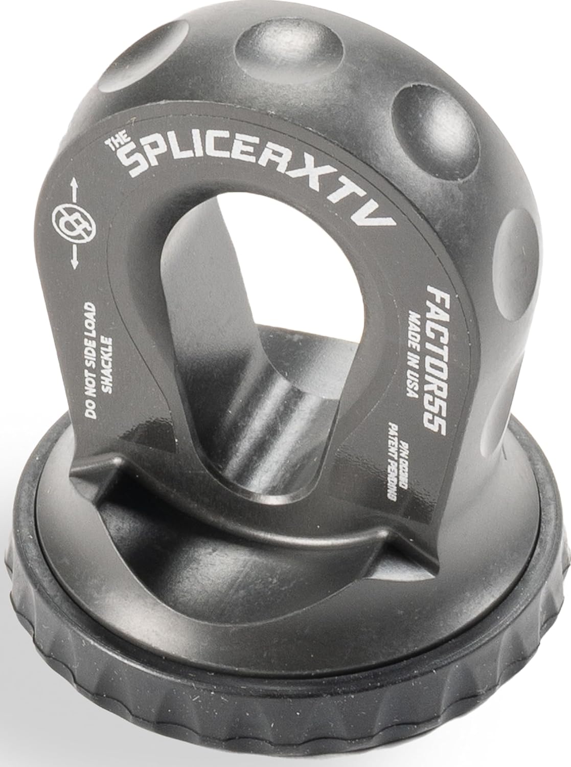 Factor 55 XTV Splicer Synthetic Rope Shackle Mouting Thimble, Fits Pin/Bow End of 1/2 and 5/8" Shackles - Gray