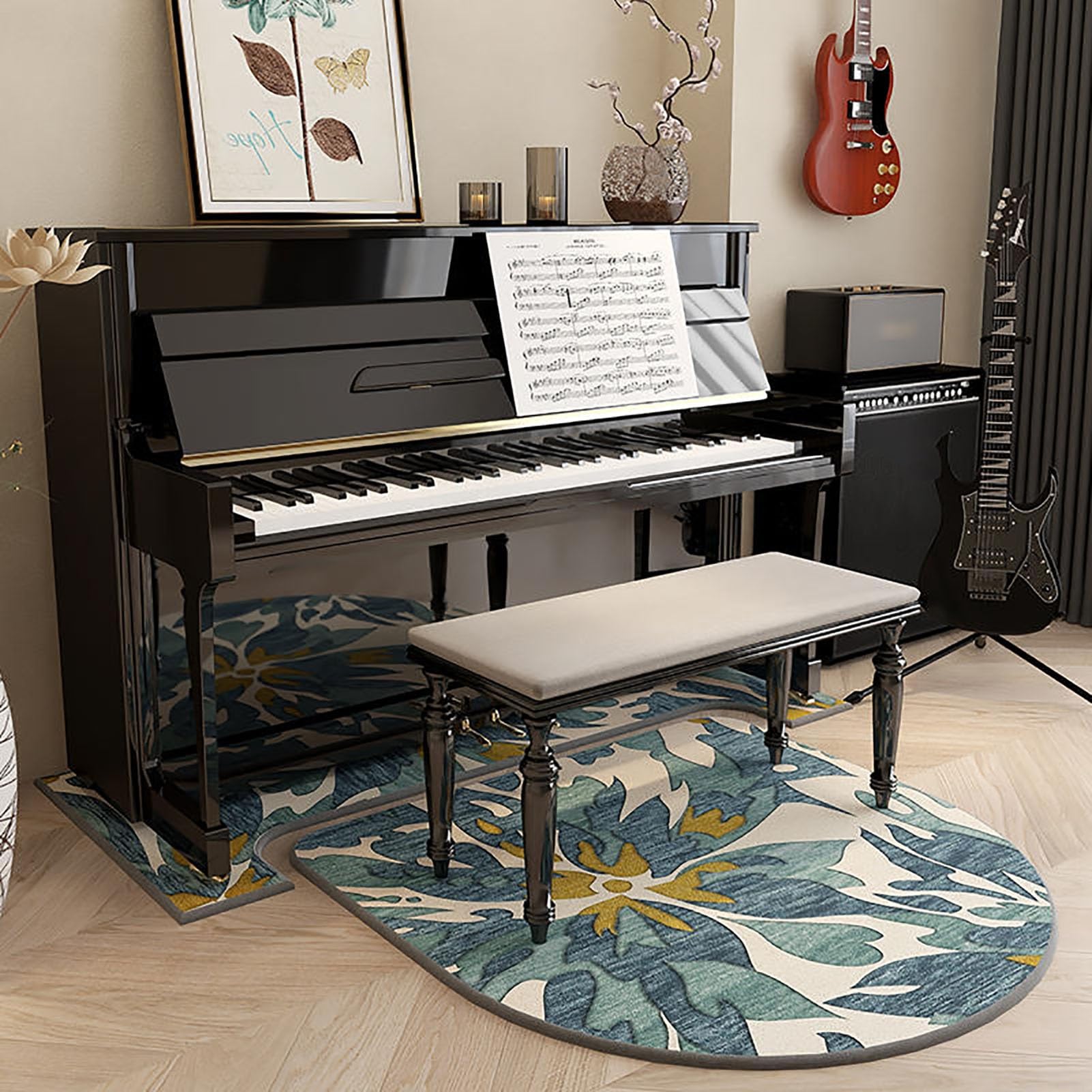 Tappetini per pianoforte, Tappetino acustico di protezione for pianoforte verticale