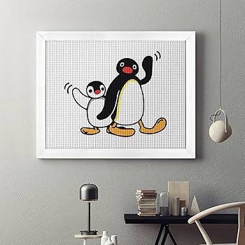 Amazon.co.jp: ダイヤモンドアート ピングー キャラクター ペンギン 5D