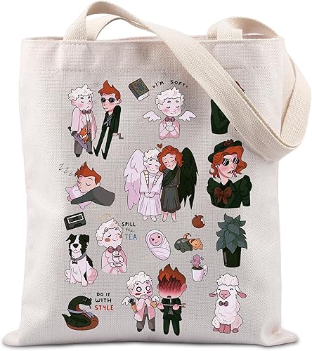 Programa de televisión Regalo de presagios Regalo para amantes de la comedia de fantasía británica, regalo inspirado en el programa de televisión de