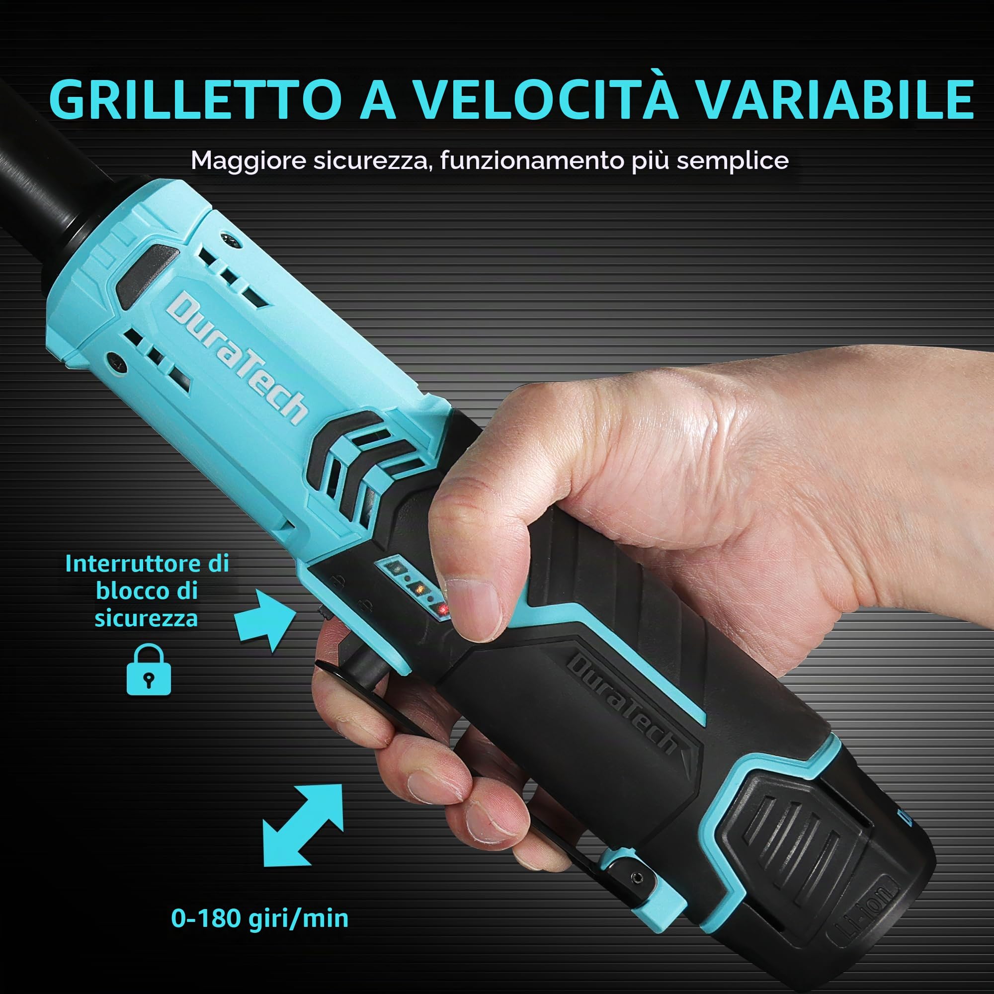 DURATECH Set di chiavi a cricchetto elettriche, Lame Utensile Oscillanti