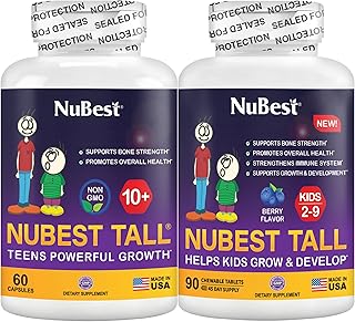 NuBest Bundle Tall 10+ 60 Capsules Tall Kids 90 Chewable Tablets