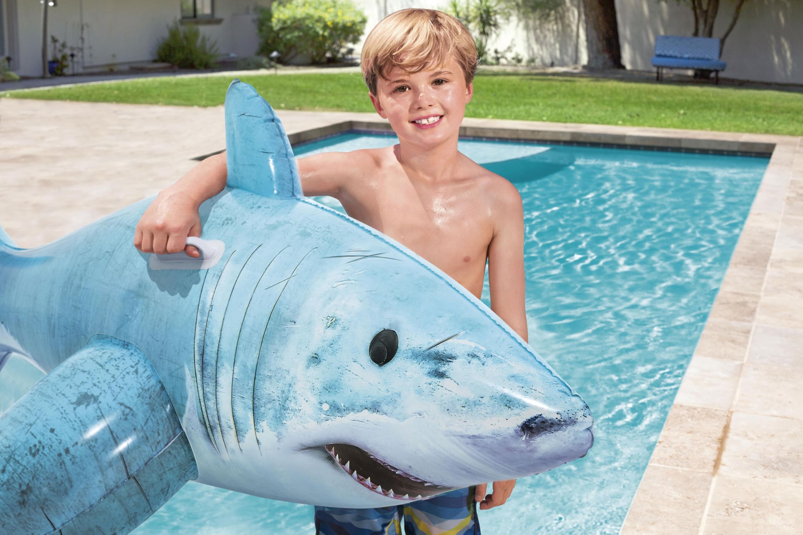 Bestway 1041405Xxx20 6' X 40"/1.83M X 1.02M Realistic Shark Ride-On