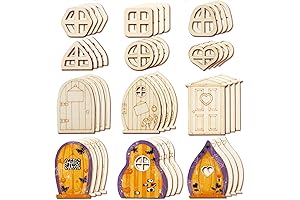 48 Piece Fairy Door and Window Craft Kit: A Gateway to Imagination and Delight