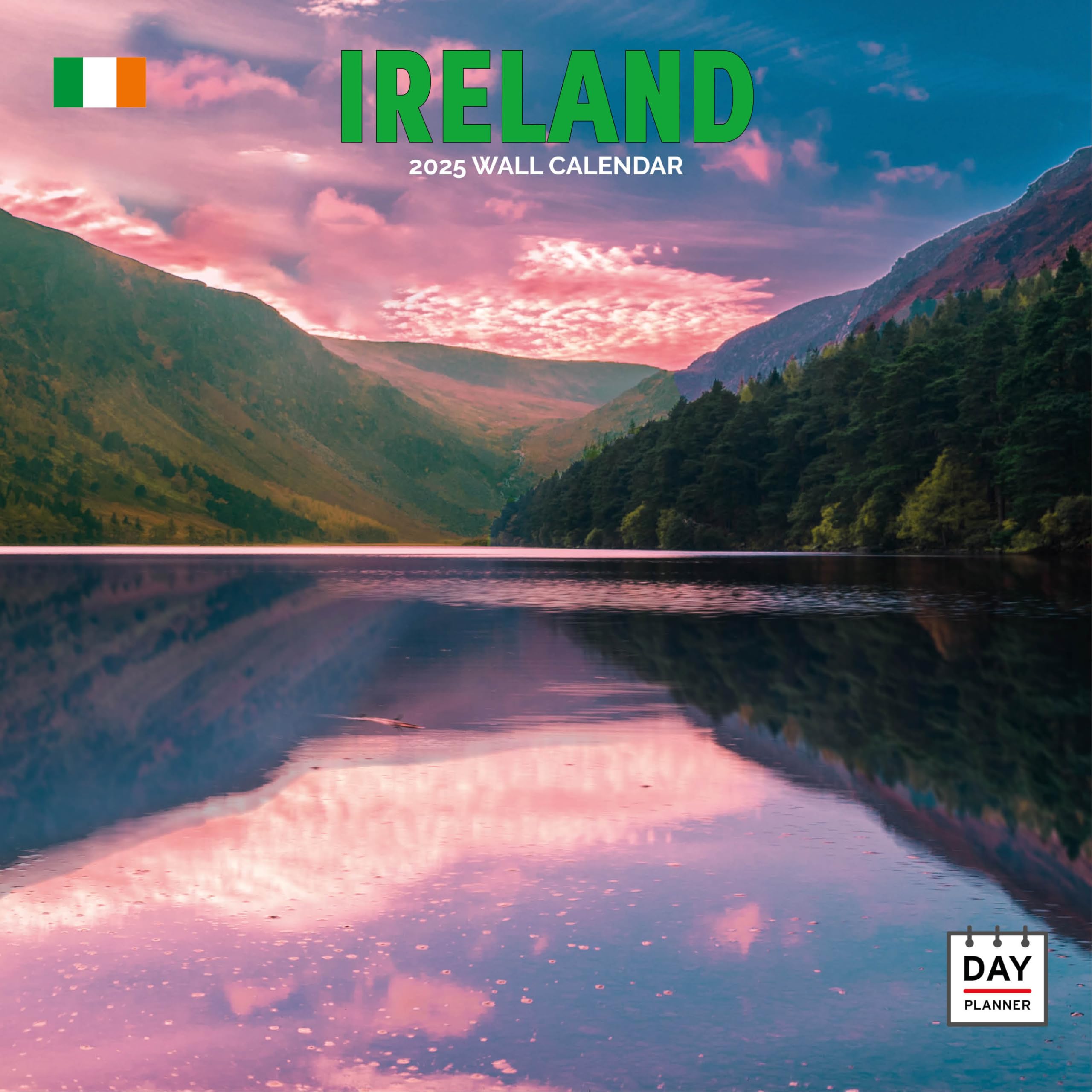 Dayplanner Publishing Ireland Calendar 2026, Large Square Wall Calendar With Organisational Stickers, 16 Month