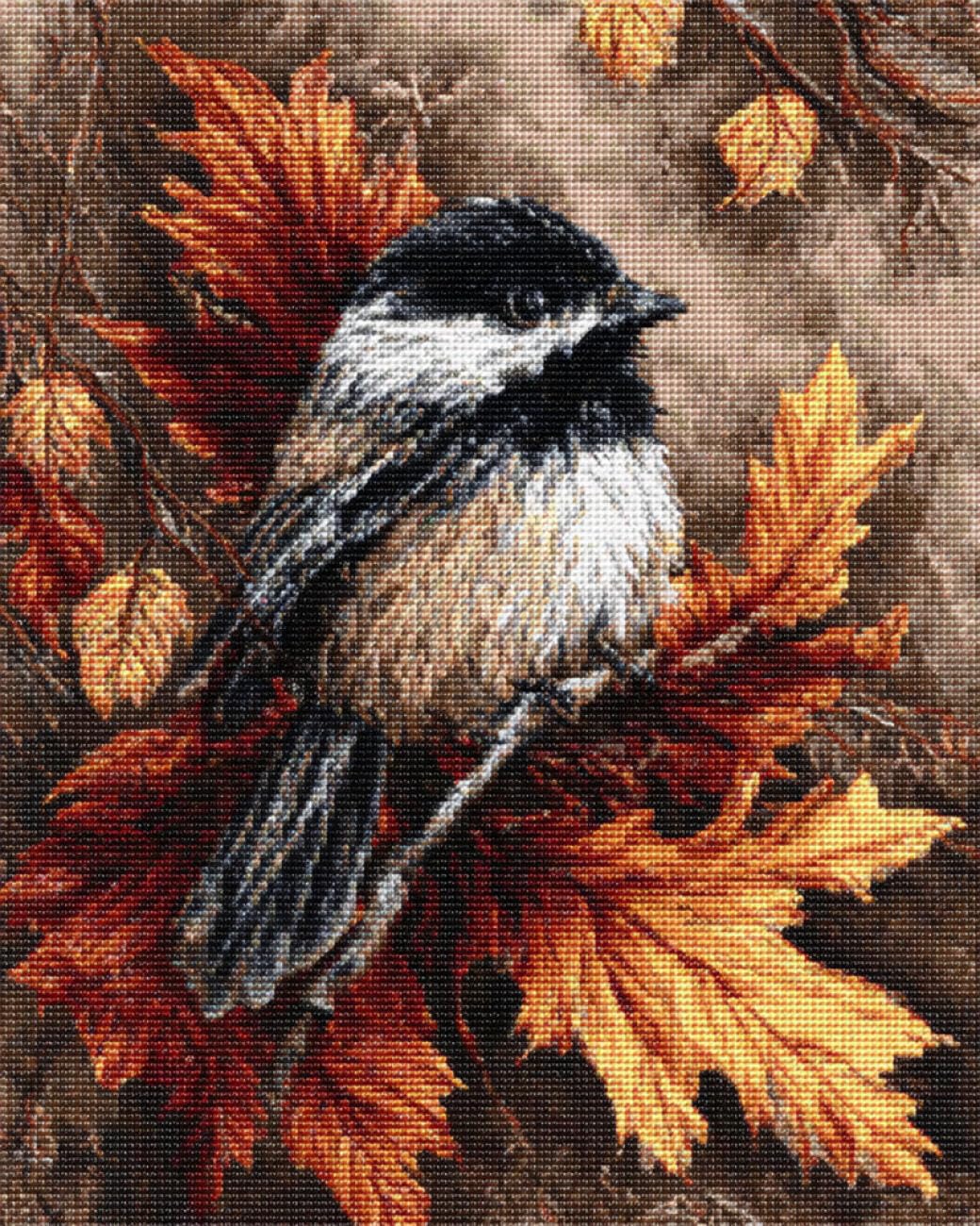 AxiangziK DIY Stamped Cross Stitch Kits Cartoon Bird 11CT 60x80cm
