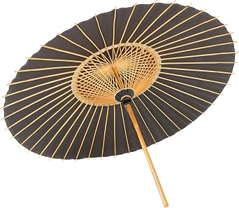 Asian Home Rainproof Handmade Japanese Oiled Paper Umbrella Parasol 41.7inch