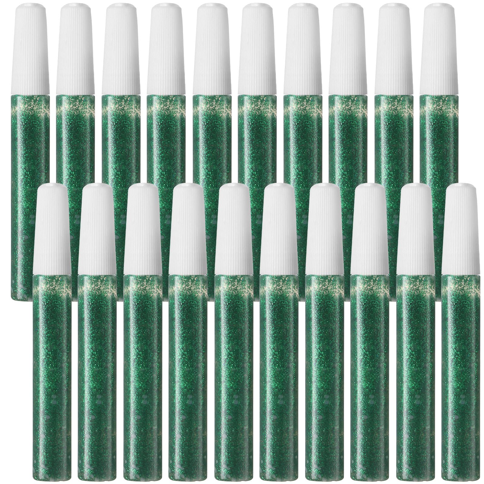 View 1 of 20 Pcs Green Glitter Glue Sticks for Crafts Perfect Glitter Stick for DIY Arts School Projects, Scrapbooking, and Art Creations (Green)