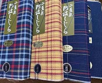 1458★しじら織 正藍染 徳島県 無形文化財 反物 1458☆しじら織 正藍染 徳島県 無形文化財 反物 - メルカリ