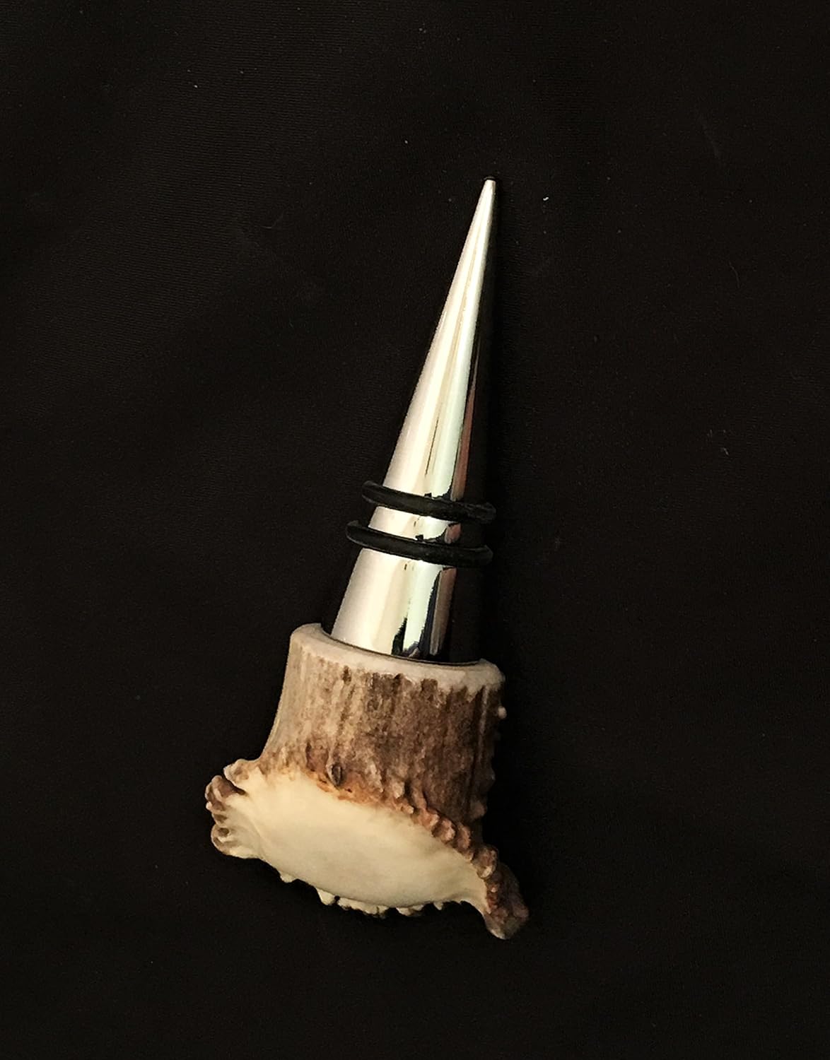 Antler Crown Bottle Stopper and Antler Handled Corkscrew Opener