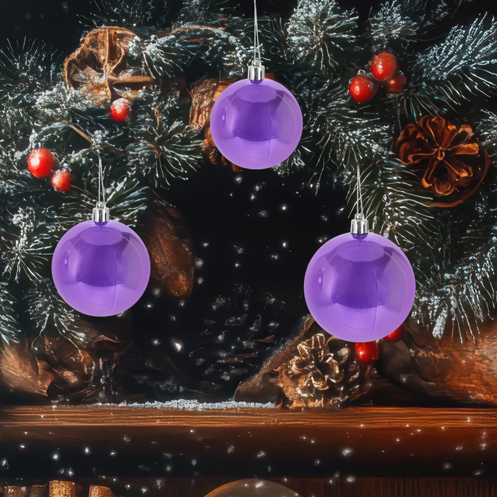 Sosoport 37pezzi Palline Di Natale Infrangibili Ornamenti Natalizi Da Appendere Forma Di Palla Per Albero Di Natale Decorazioni Per Albero Di Lavoretti Natalizi Fai Da Te