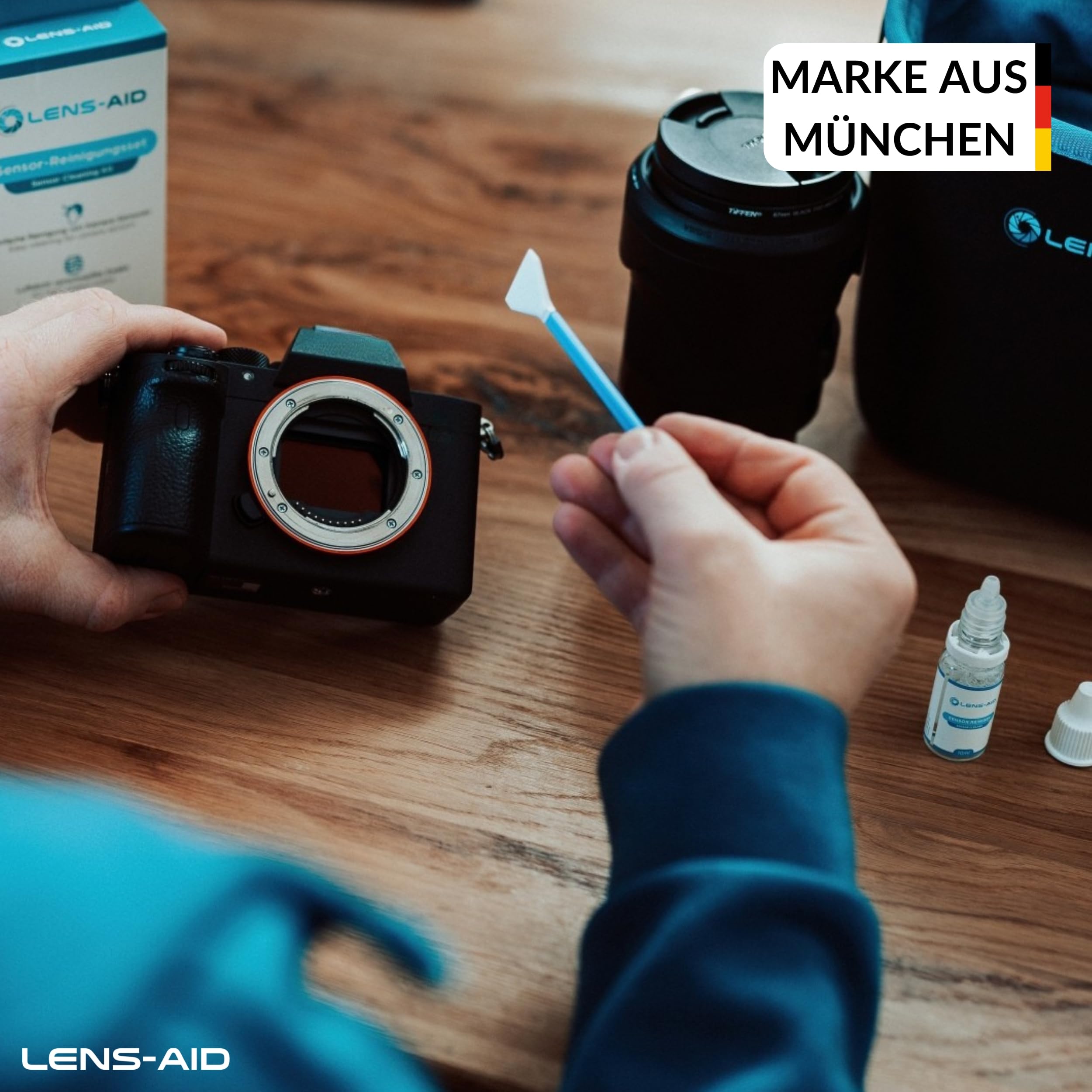 Lens-Aid Sensor Cleaning Swabs zur Reinigung von MFT Kamera Sensoren: 12x Mikrofaser Cleaning Swab 12 mm einzeln verpackt