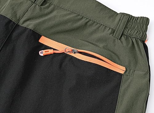 Miniatura 5 de TBMPOY Pantalones cargo de senderismo para hombre ligeros impermeables de secado rápido pantalones de montaña pesca camping