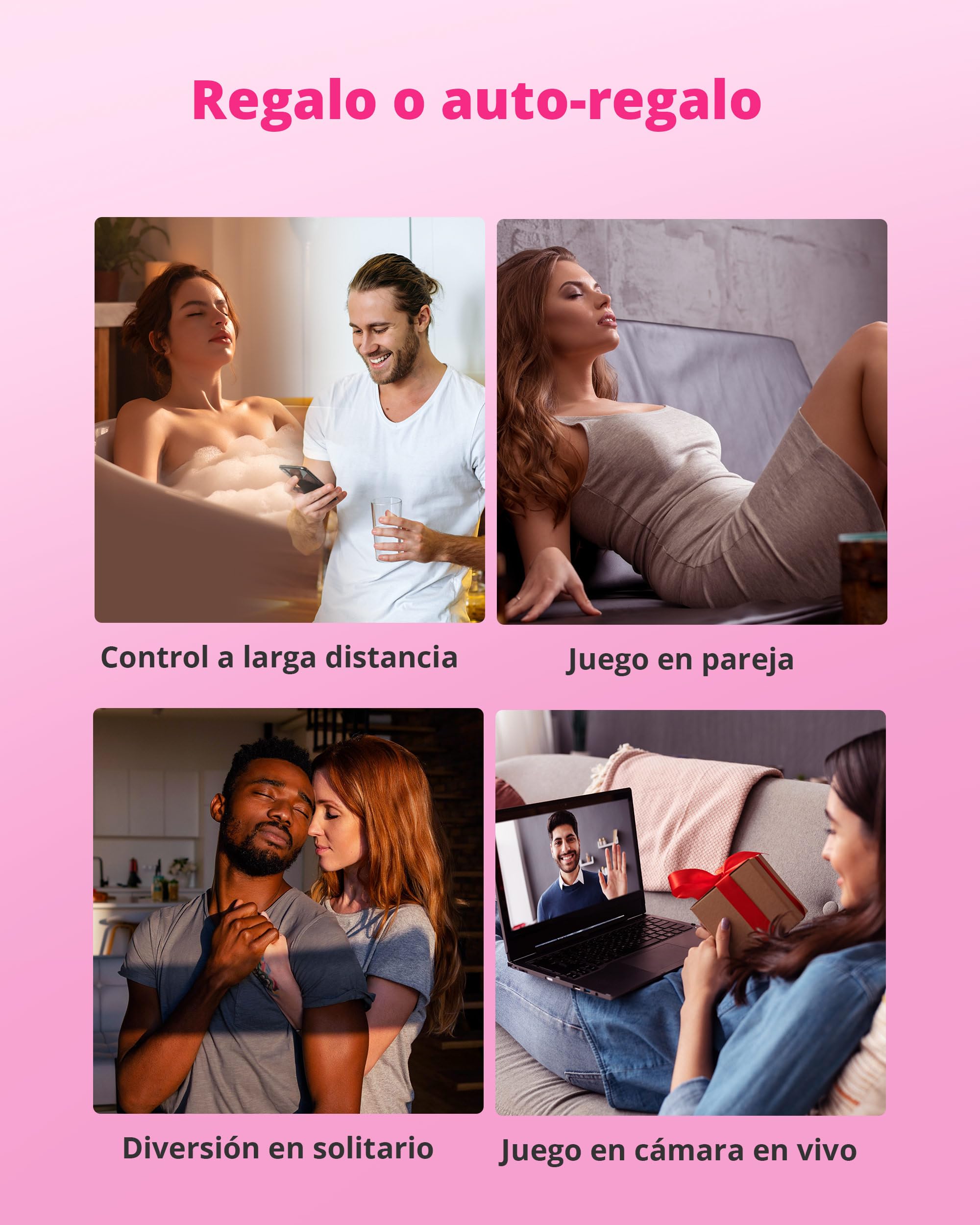 LOVENSE Lush 4 Vibradorador Mujer con App, Estimulador de Punto G Femenino | Vibrador con Mando a Distancia, Juguetes Eróticos para Mujer Sexuales con LED, Silicona IPX7