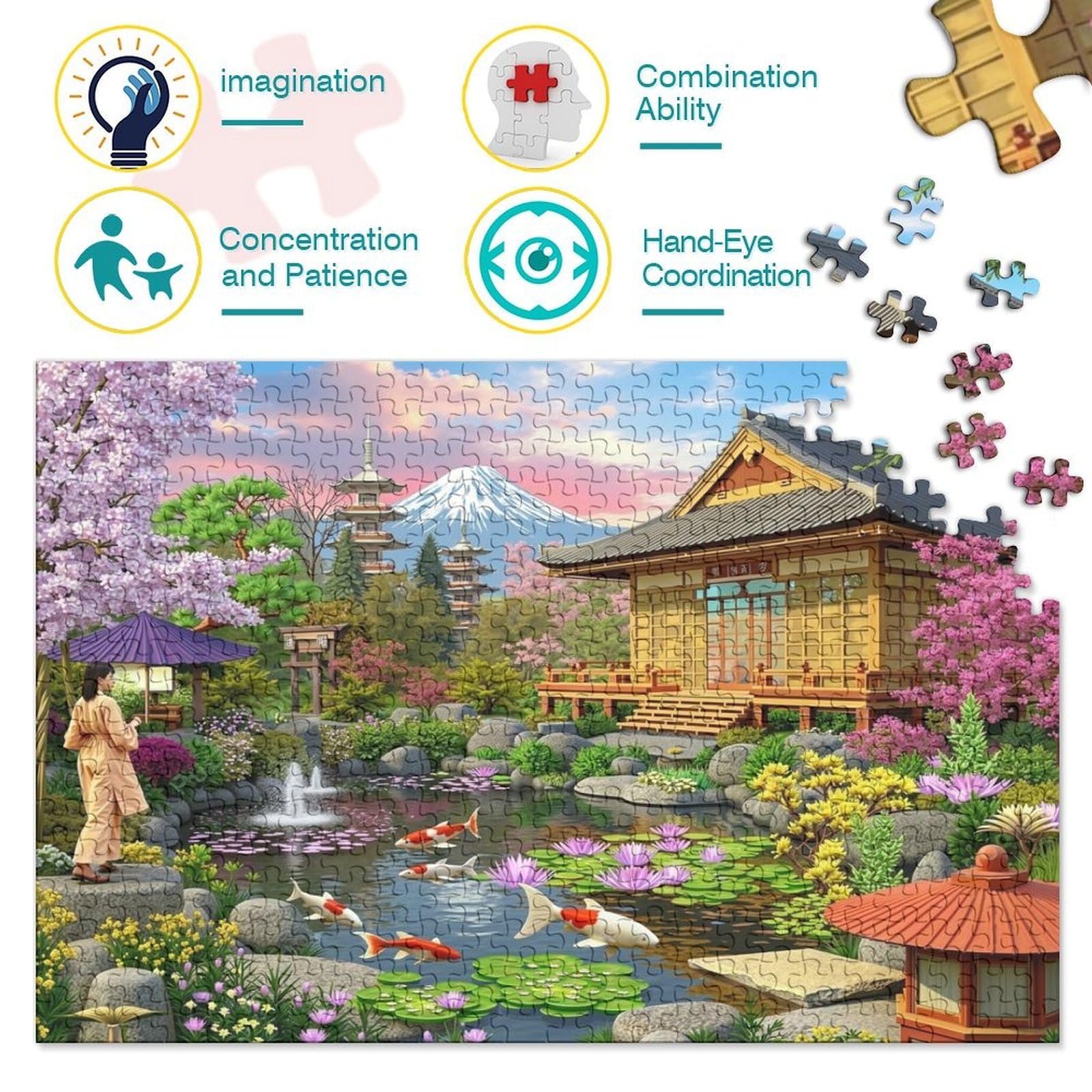 Puzzle 1000 Piezas Alhambra – Un Desafío Divertido Para Toda La Familia, Medidas 38x26cm, Cartón Reciclado De Alta Calidad