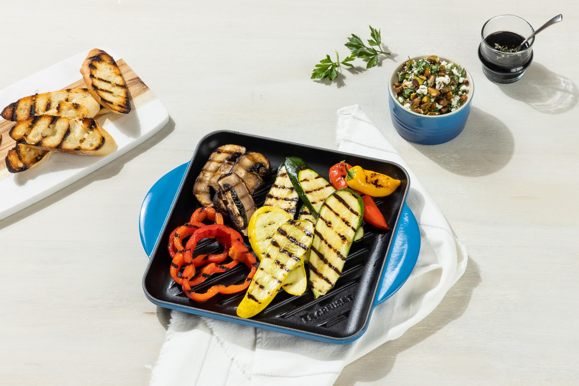 Amazon | ル・クルーゼ(Le Creuset) ホーロー鋳鉄スクエアグリル 9.5