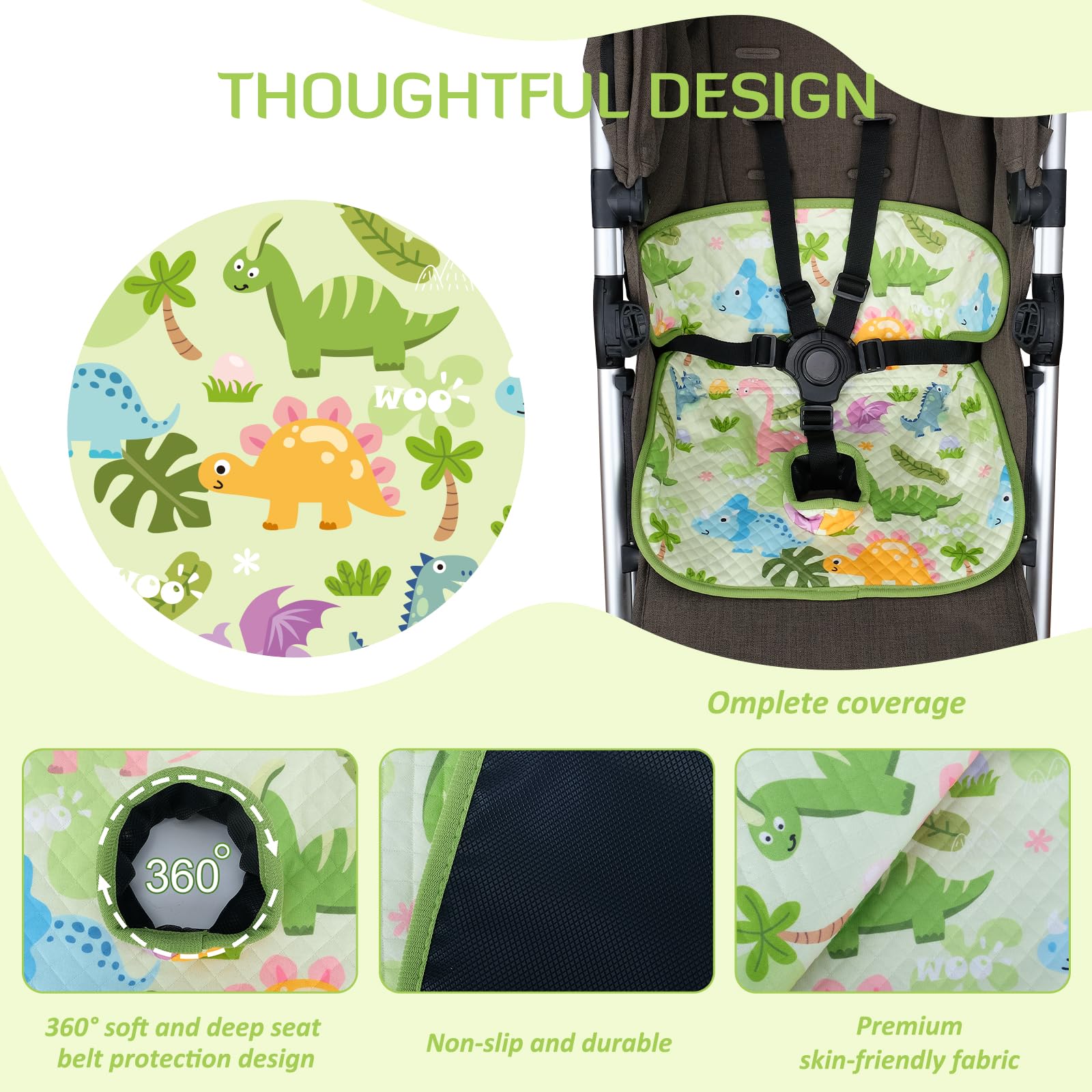 INFANZIA Dry Seat, Autositzschutz, wasserdicht, für Töpfchentraining für Kleinkinder, Babys und Kleinkinder, Piddle Pad für Kinderwagen, Grün, 1 Stück