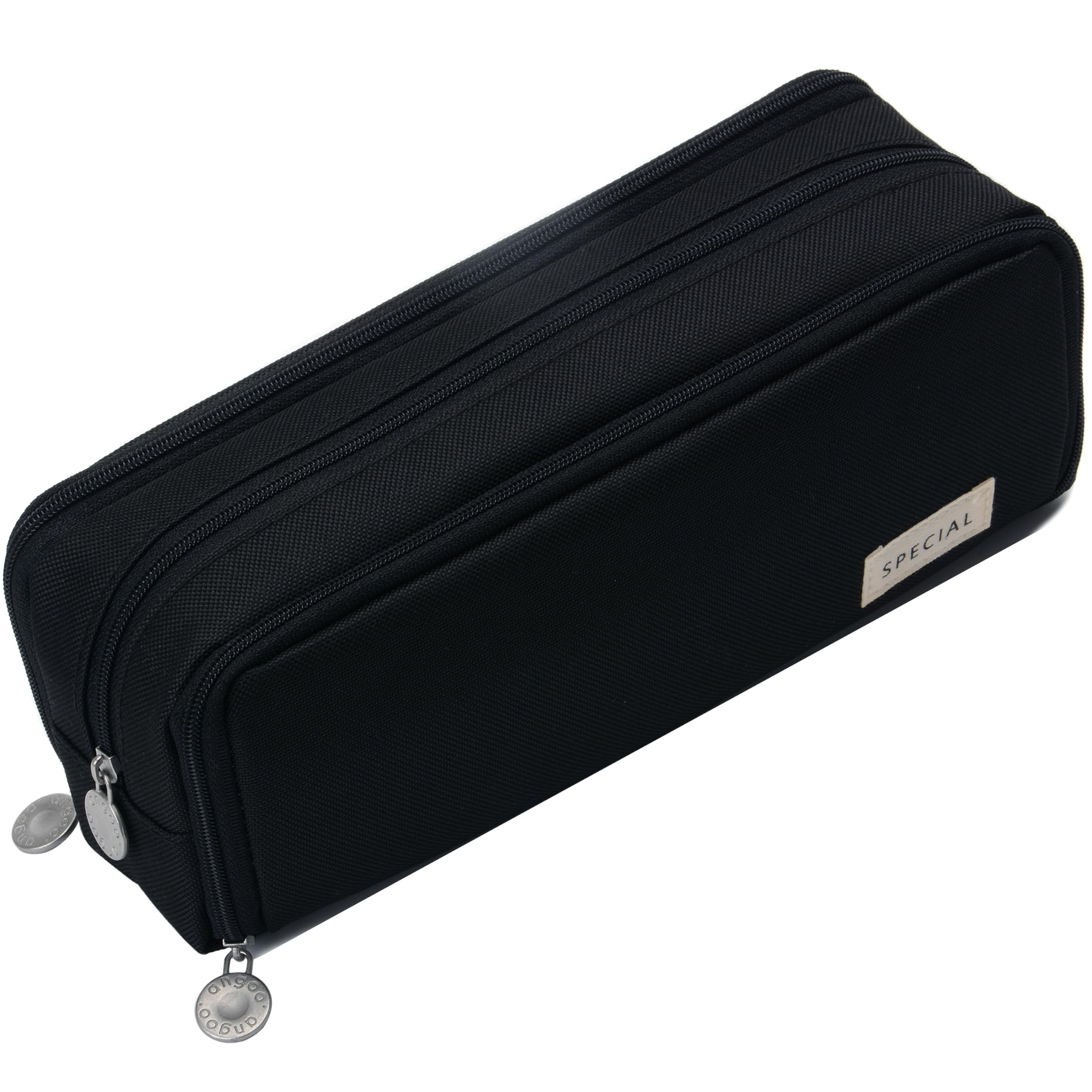 BenPo bar Soft Special Big Capacity Pencil case Cute Aesthetic Pencil Pouch for Girls Teen Kids Boys Nurse Adults School Pen Bag Organizer Pencil Bags with Zipper Pencil Pouches Art Pencil Puch Black