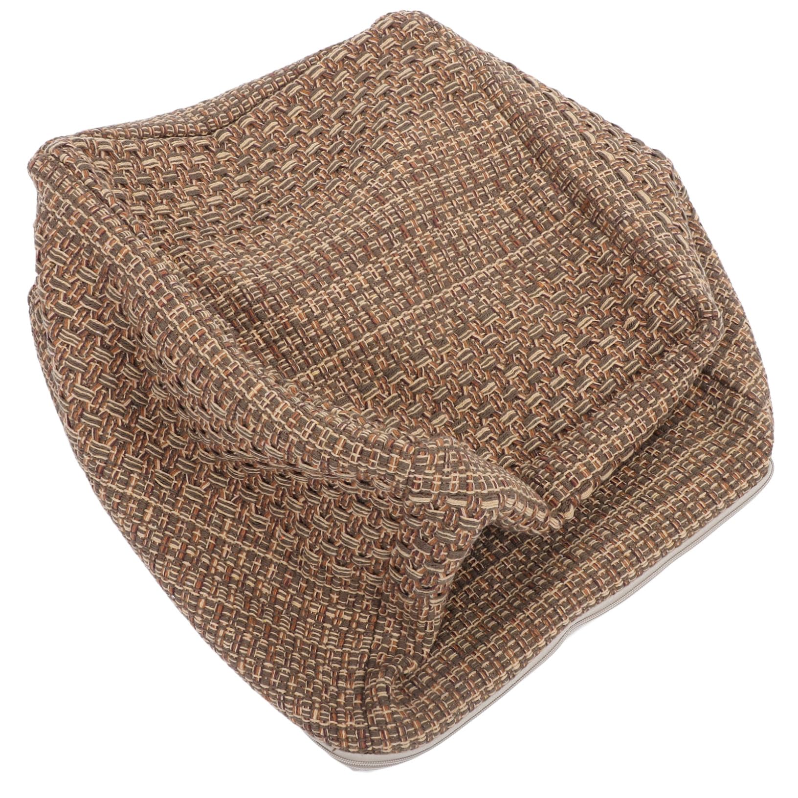 Coussin carré coton et lin haut de gamme pour chaise de bureau