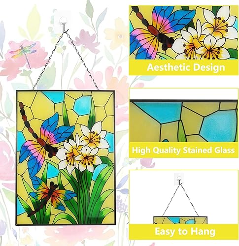 Vista 29 de Monarca - Mariposa para colgar en la ventana, decoración de mariposa, regalo para mujeres, atrapasoles de vitral, decoración de ventana, colgante al