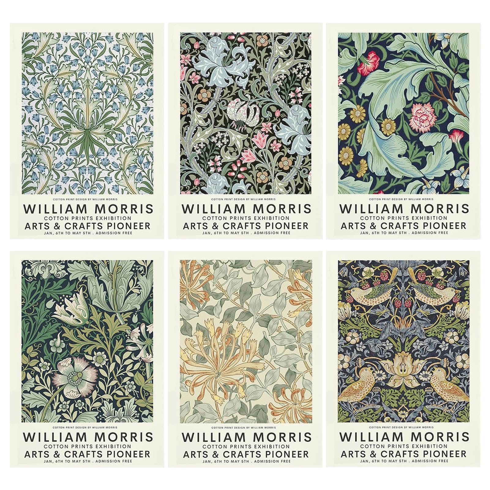 6Pcs Flower Wall Art, Canvas Prints Poster Unframed Floral Drawing Posters Colorful Floral Decor for Gallery Room Aesthetic Living Room Bathroom Decor(size:20x25cm / 8x10inch)