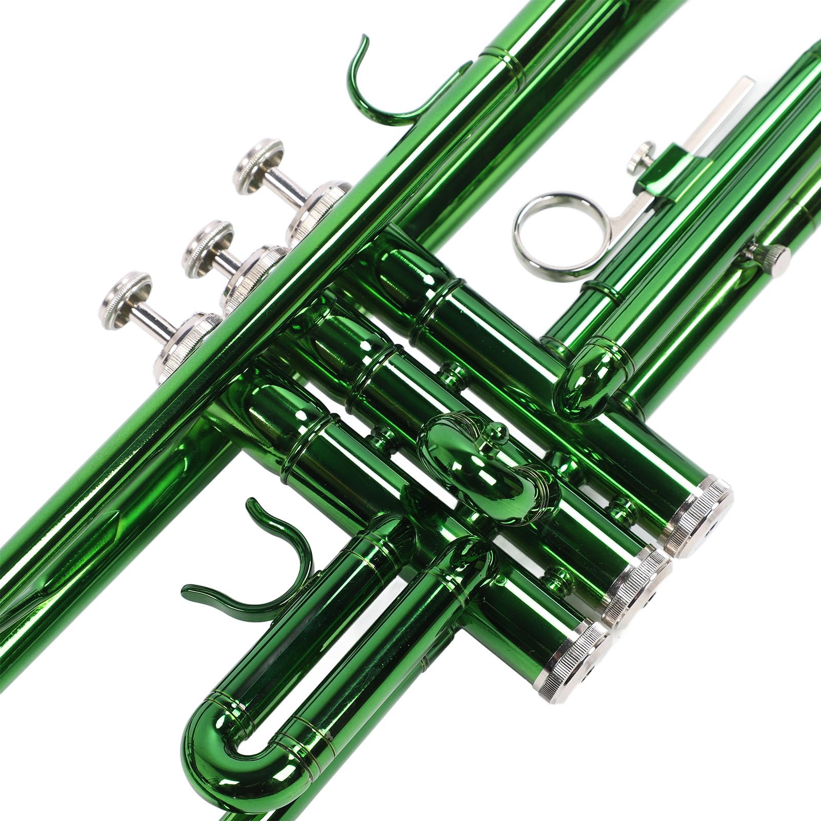 Tromba a 3 Toni, Strumento per Suonare Tromba in Materiale Rame Ni con Bocchino, Tromba Standard per Principianti, Banda Musicale, Insegnante Studente