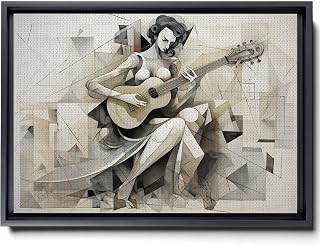 Girl With Mandolin by Pablo Picasso, Giclee Prints Canvas Wall Art for Home Decor, Arts