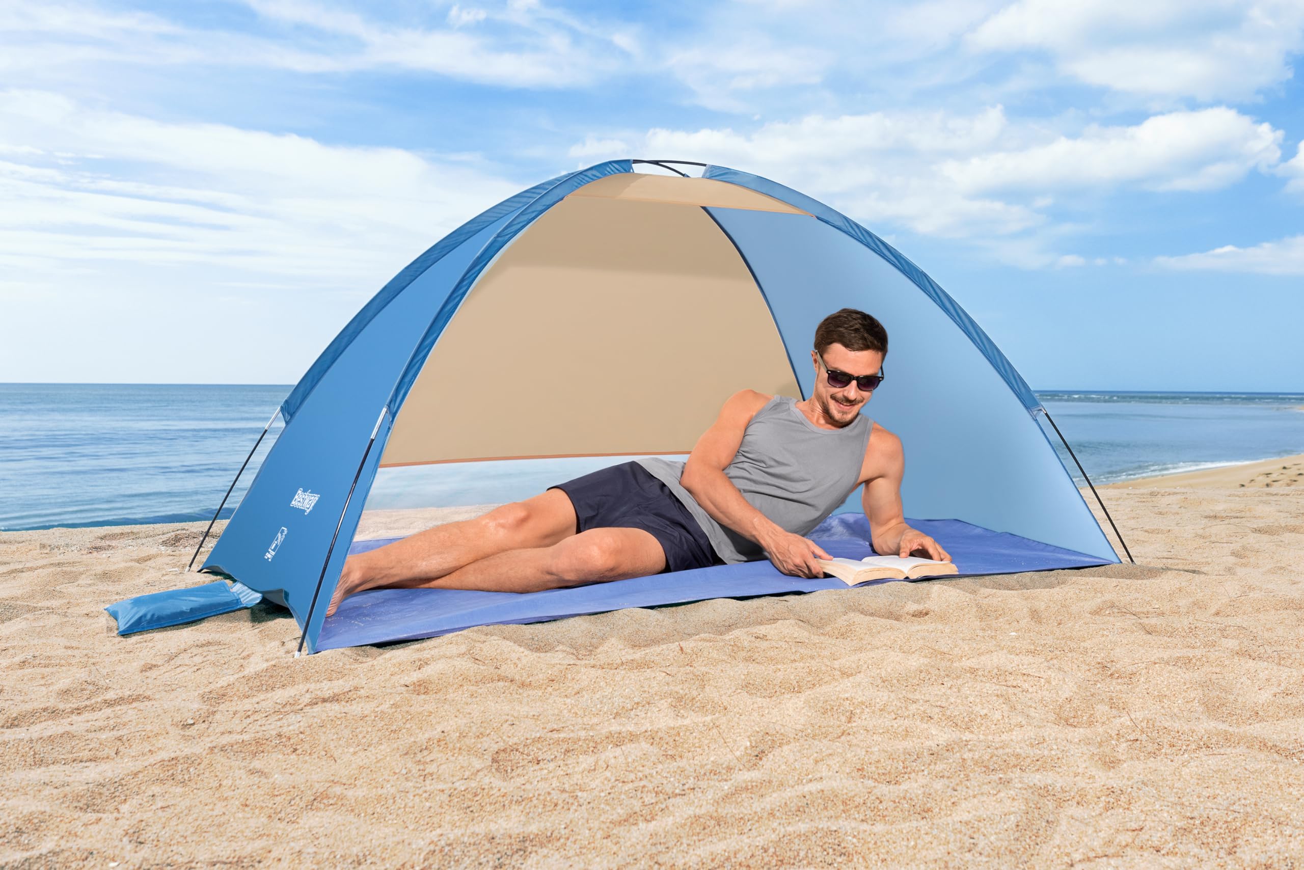 Bestway 68105-6 Tenda da spiaggia Beach Ground 2, per 2 persone
