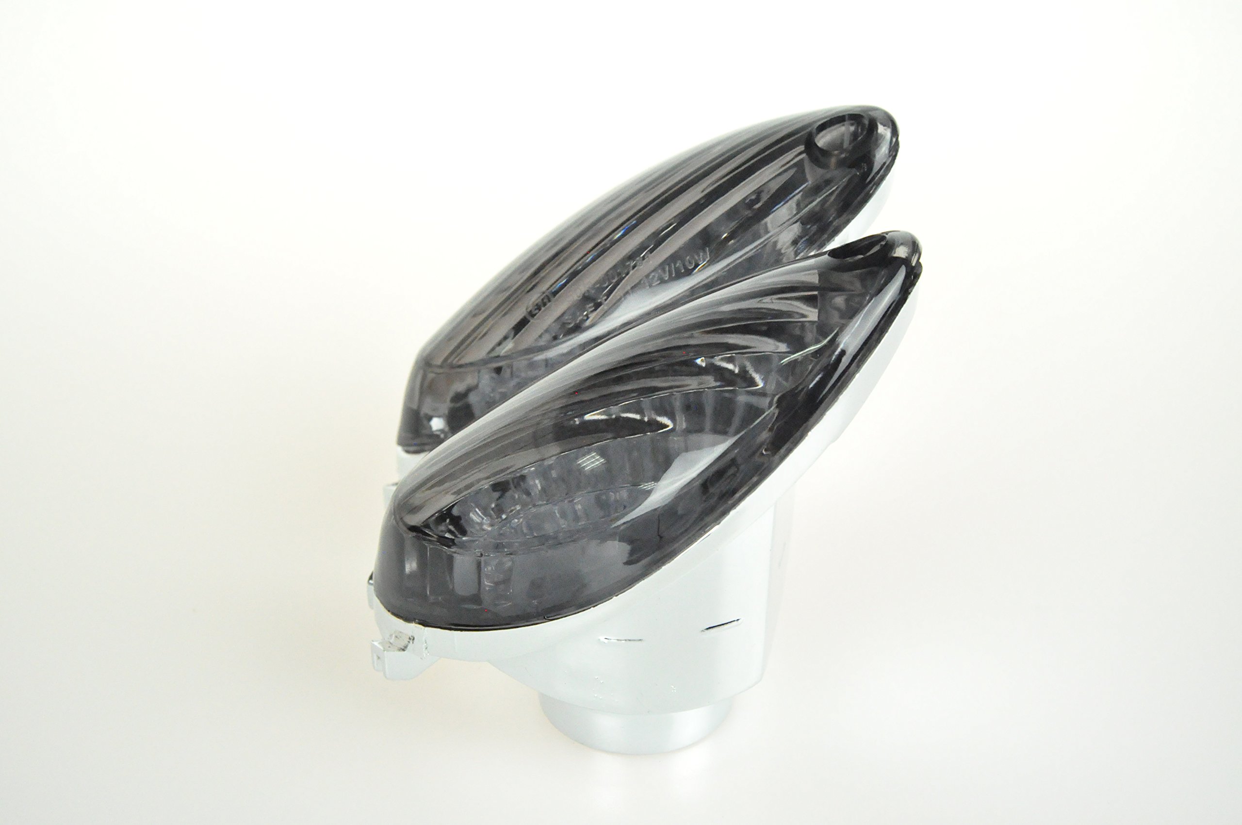 Topzone Moto Smoked LED Turn Signal Lights For Suzuki Hayabusa 2008-2010 (Rear) - Direct Replacement
