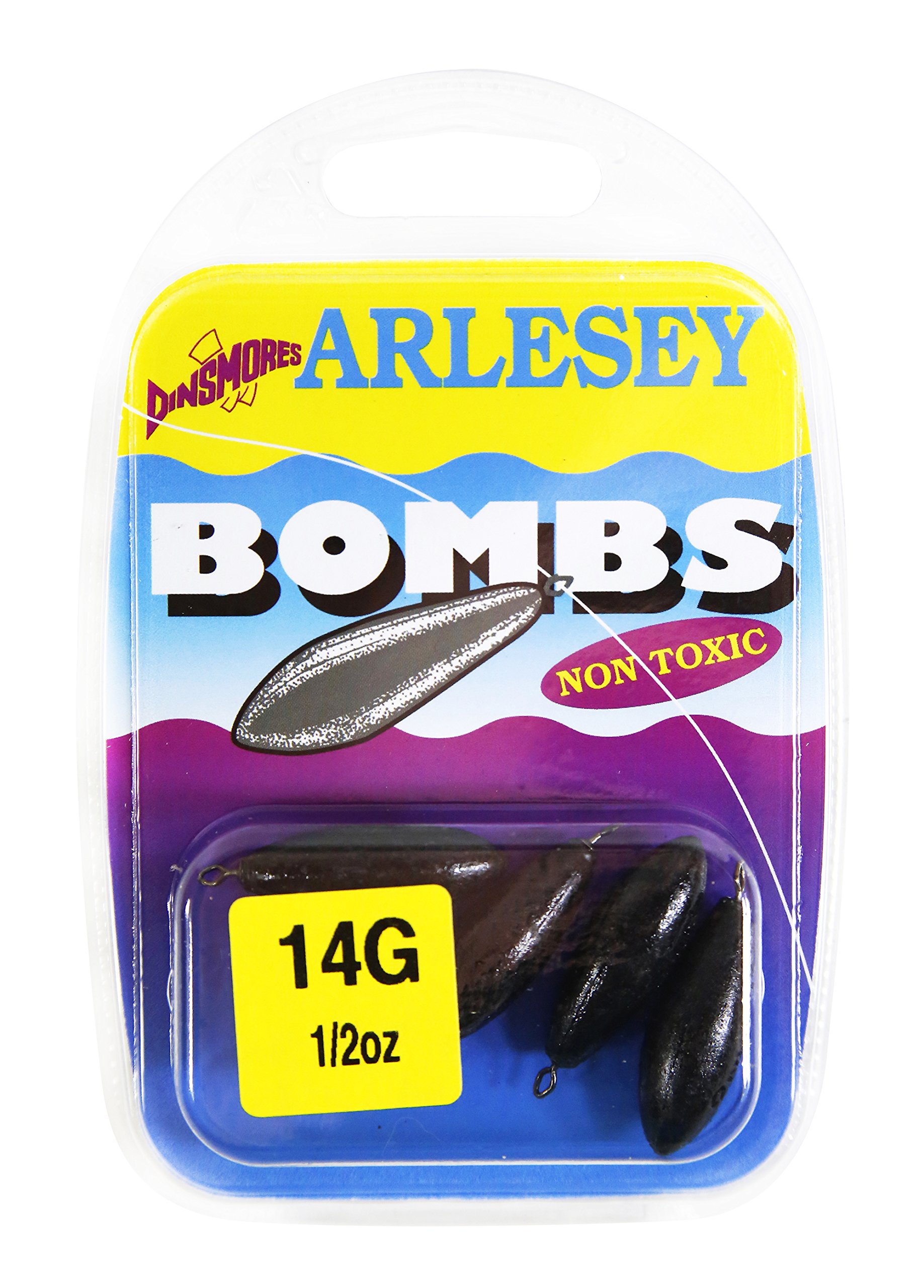 Dinsmores Non Toxic Arlesey Bomb Sinker - Black, 14 g