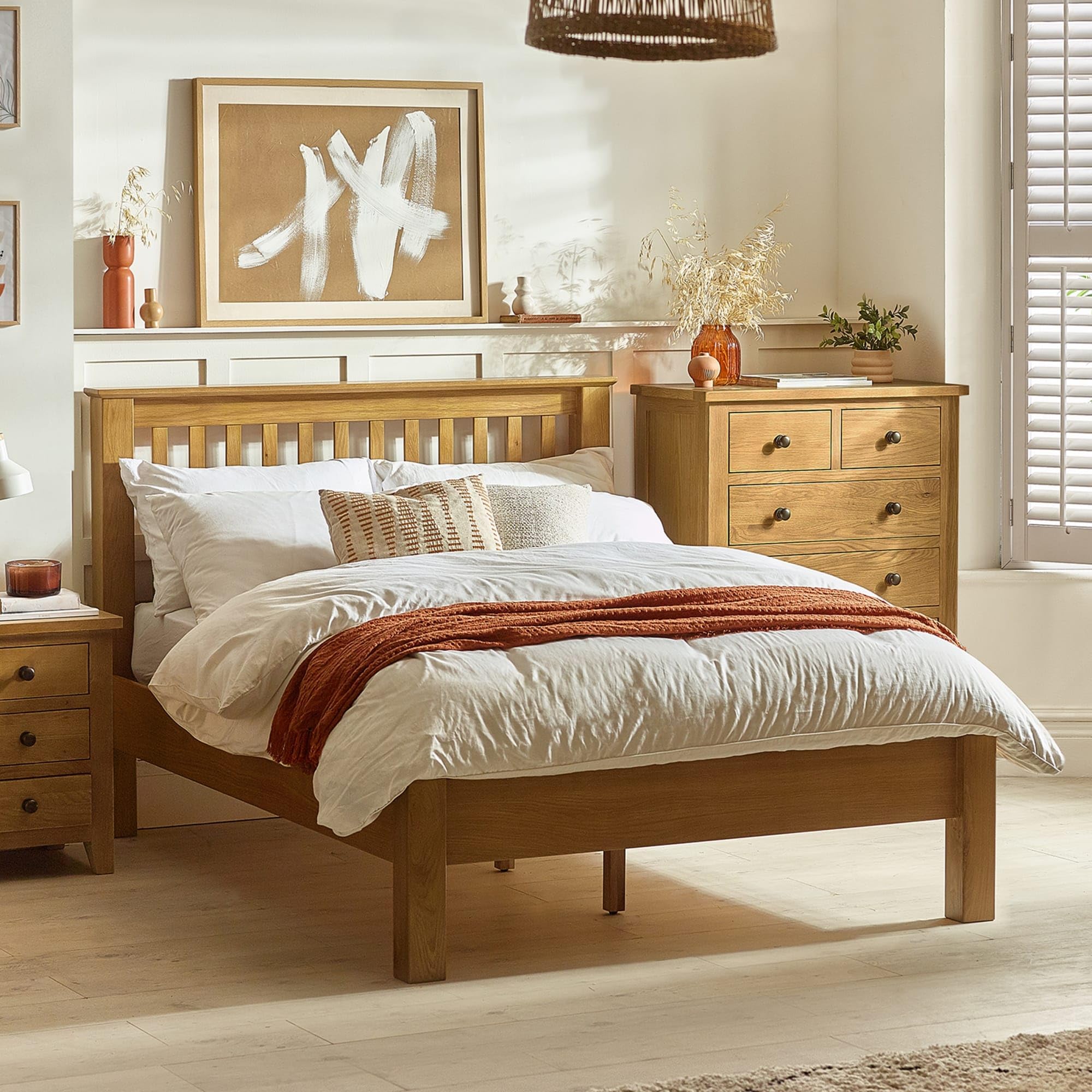 Julian Bowen Oak Bed Frame - King - Natural
