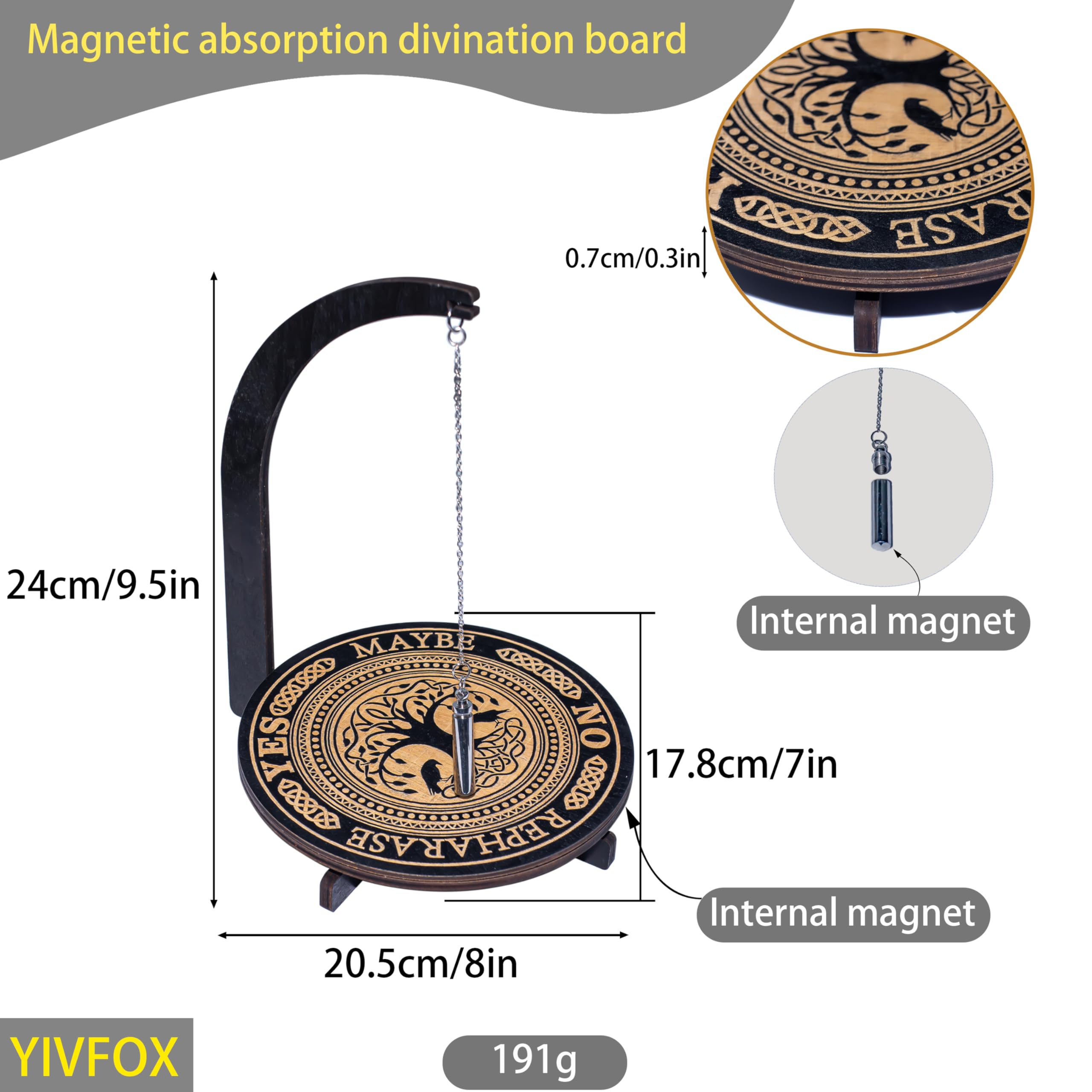 YIVFOX Mysterious and Downing Pendulum Stand Magnetic (4 Patterns Total) - Image 3