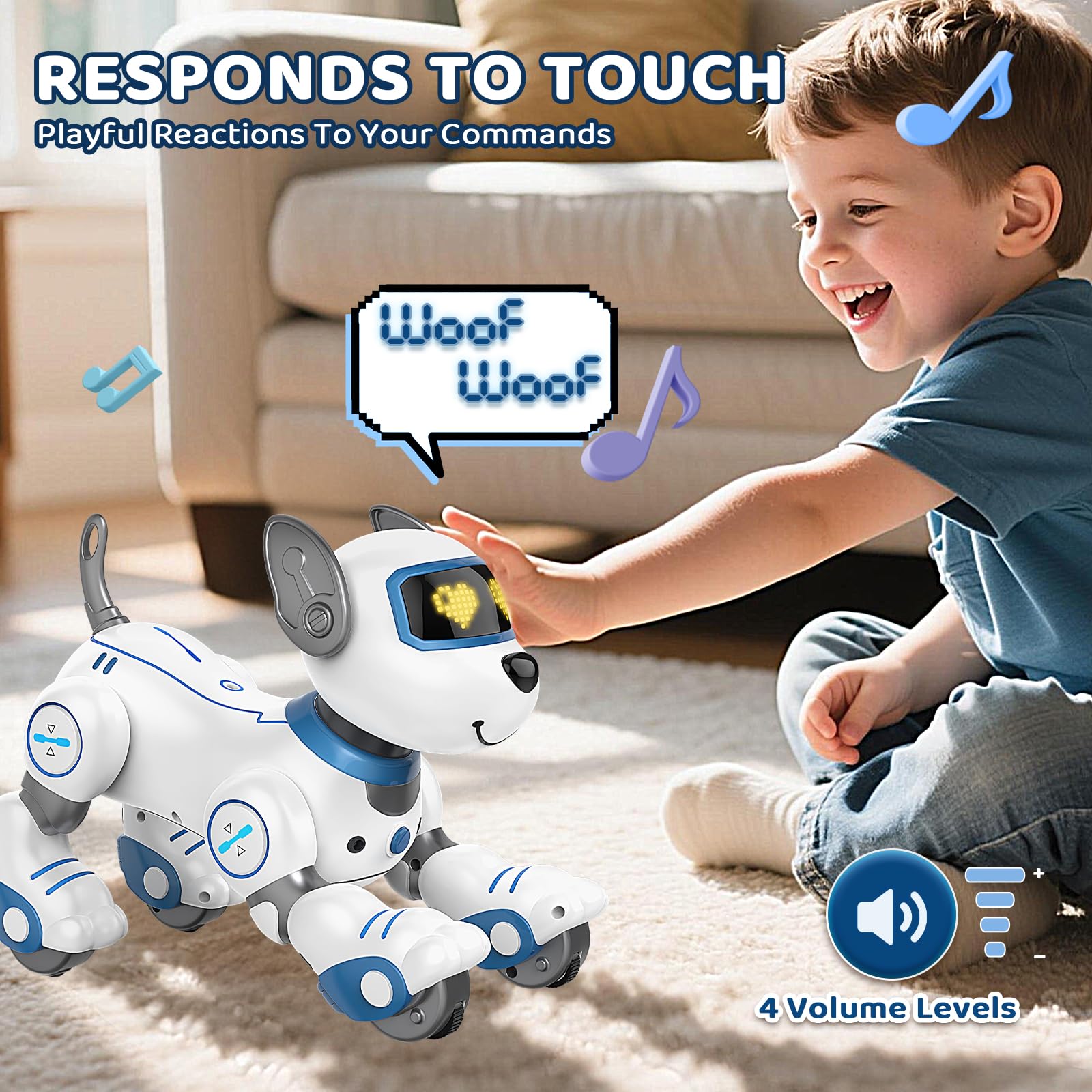 Robot Juguetes para perros para niños 3-12