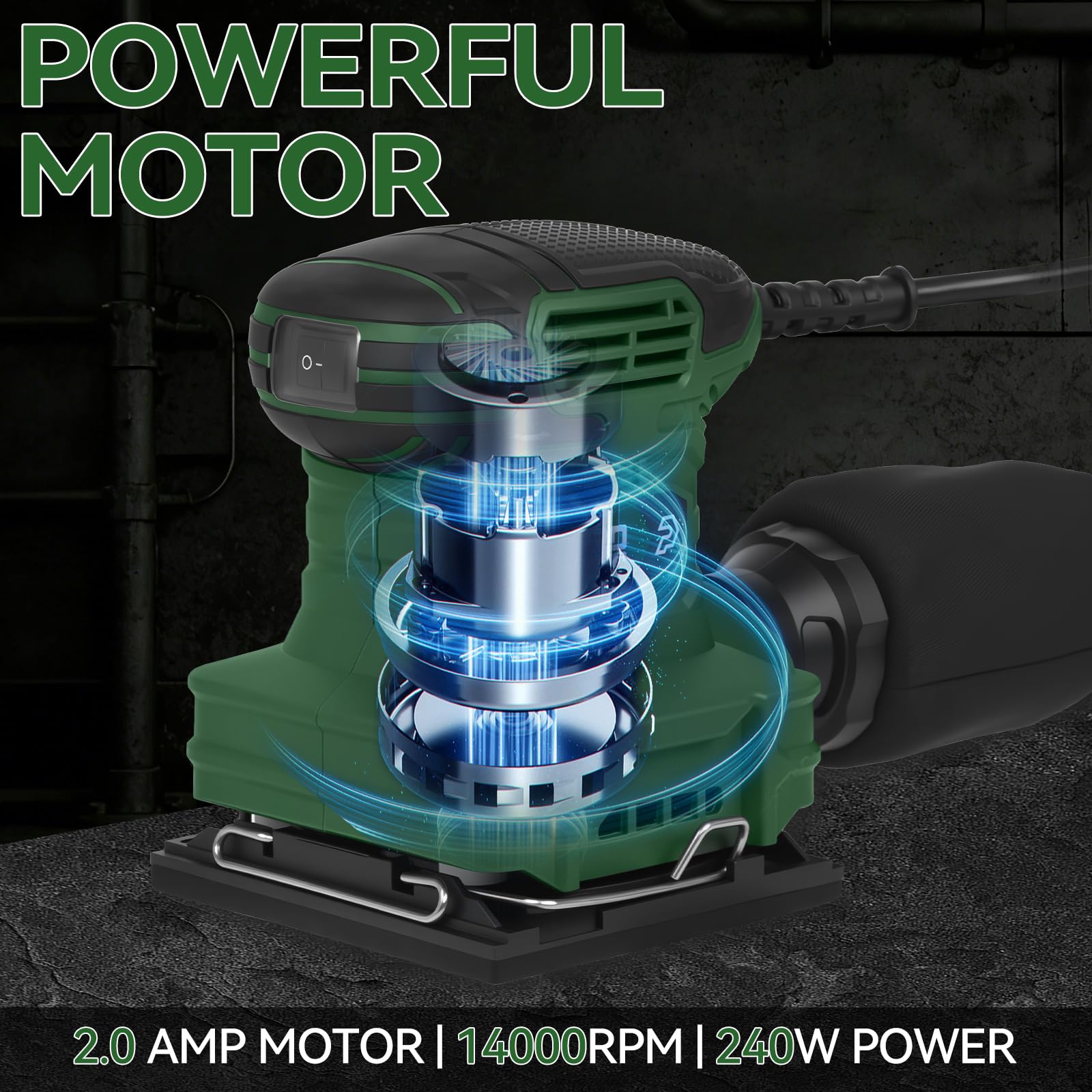 Prostormer Palm Sander - 14000RPM Electric Sander -5 Prostormer Palm Sander - 14000RPM Electric Sander -5