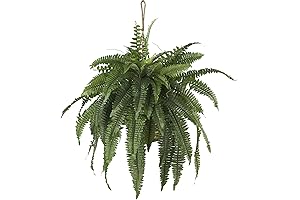 Nearly Natural 6774 22in. Faux Boston Fern Hanging Basket