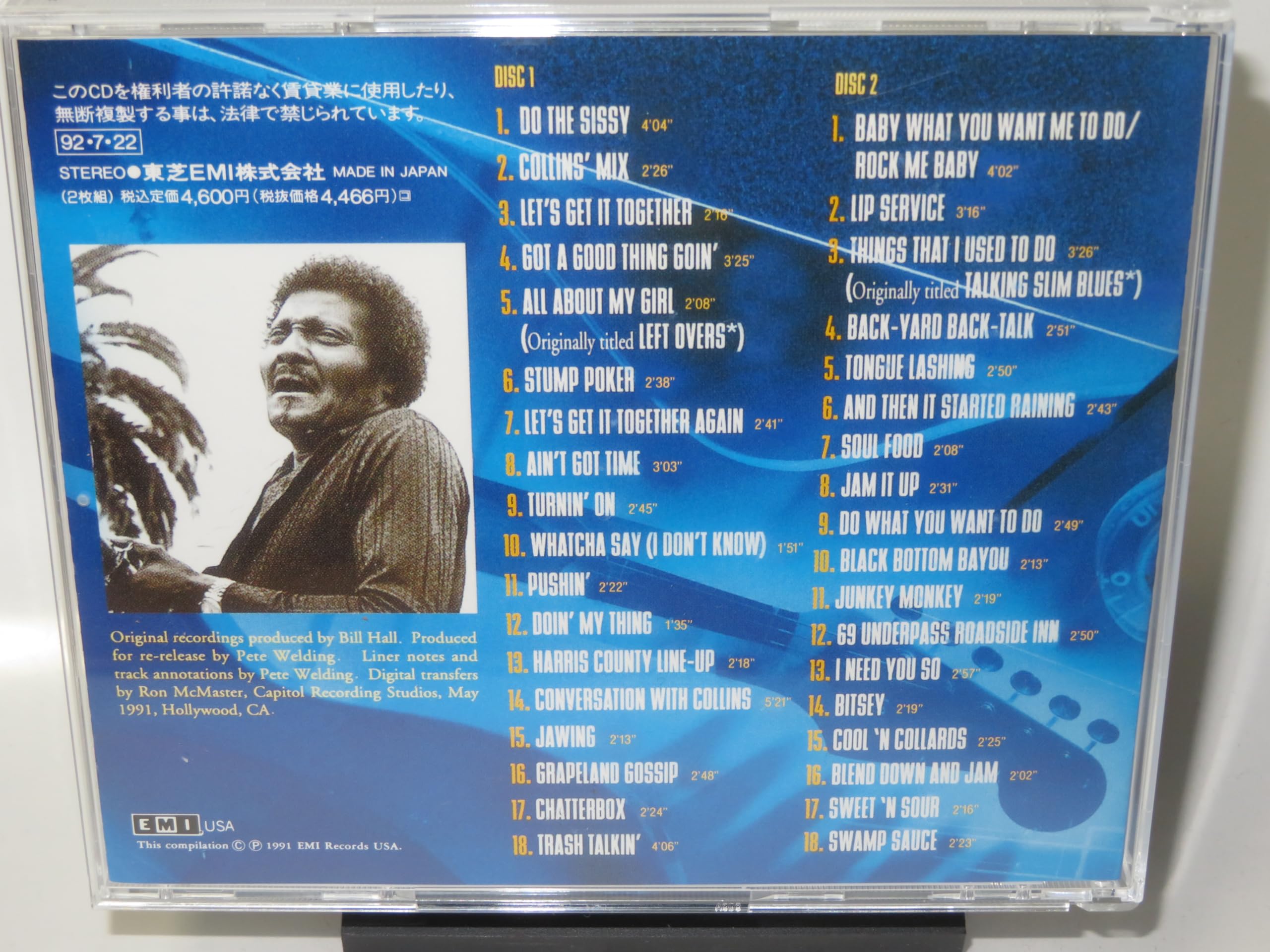ALBERT COLLINS - The Complete Imperial Recordings - Disque CD