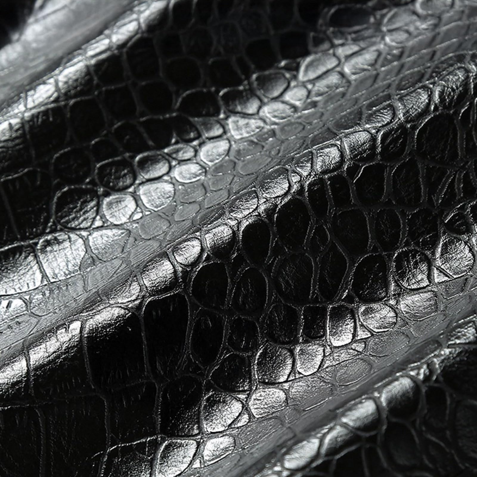 Chaqueta corta de piel para hombre con patrón de reptiles y cuello alto